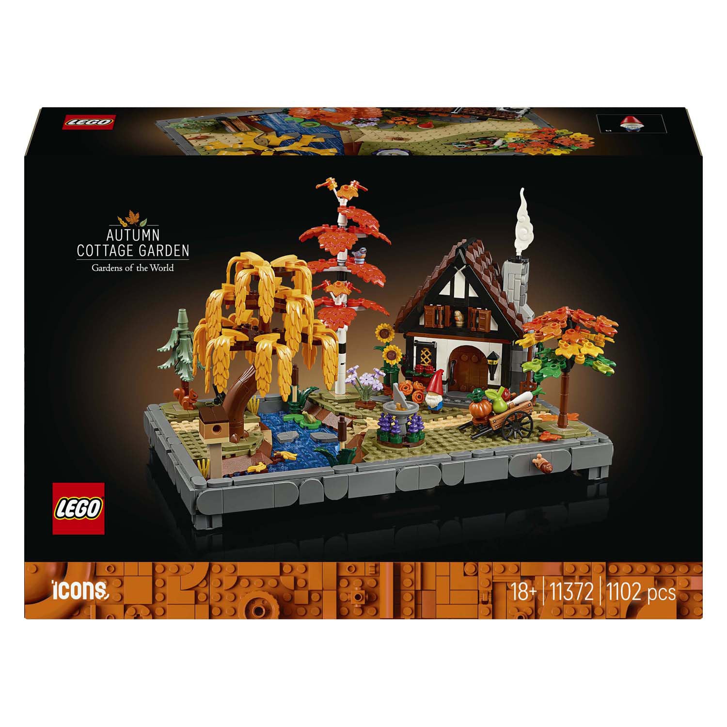 Lego icons - herfsttuin met cottage constructiespeelgoed (11372)