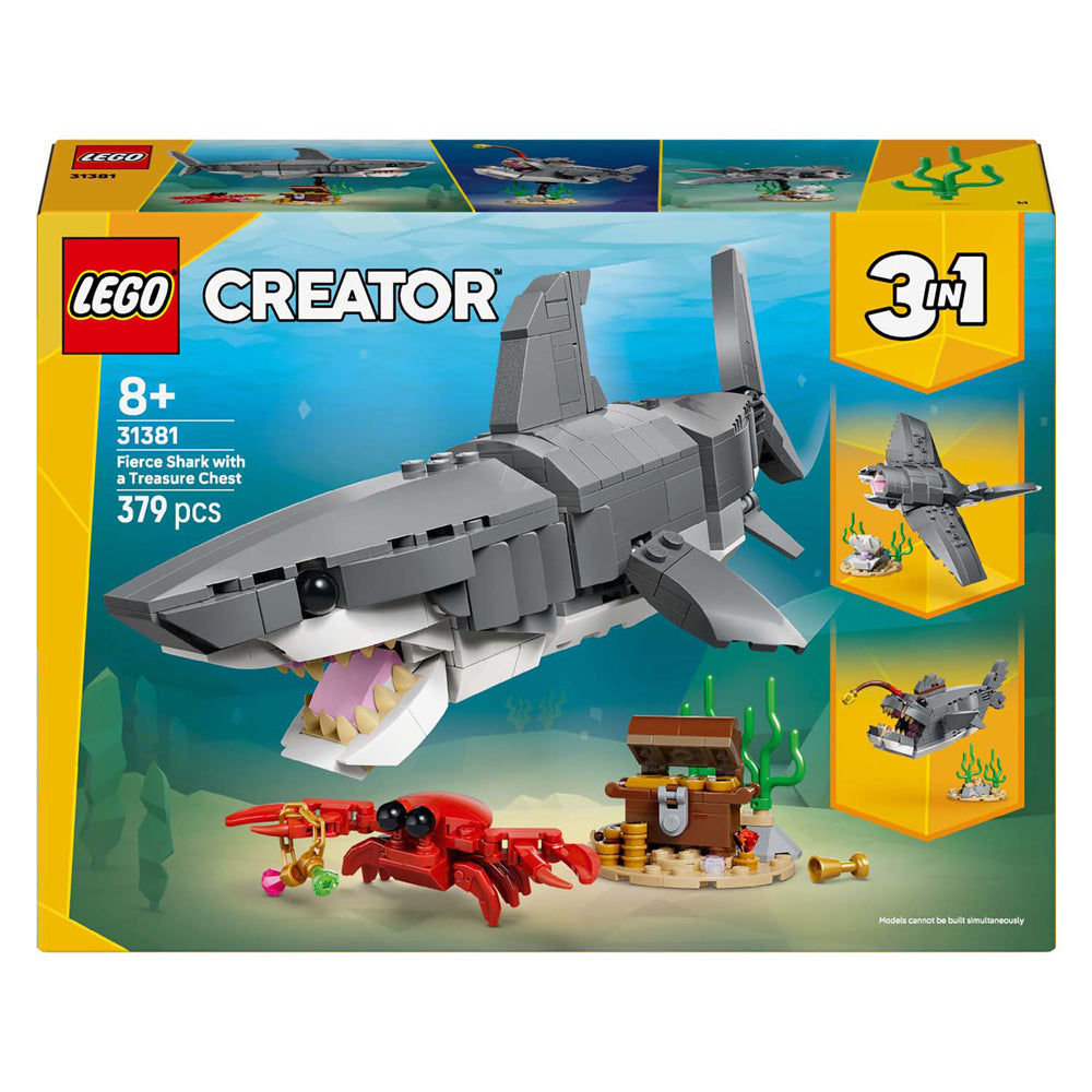 Lego woeste haai met schatkist constructiespeelgoed (31381)