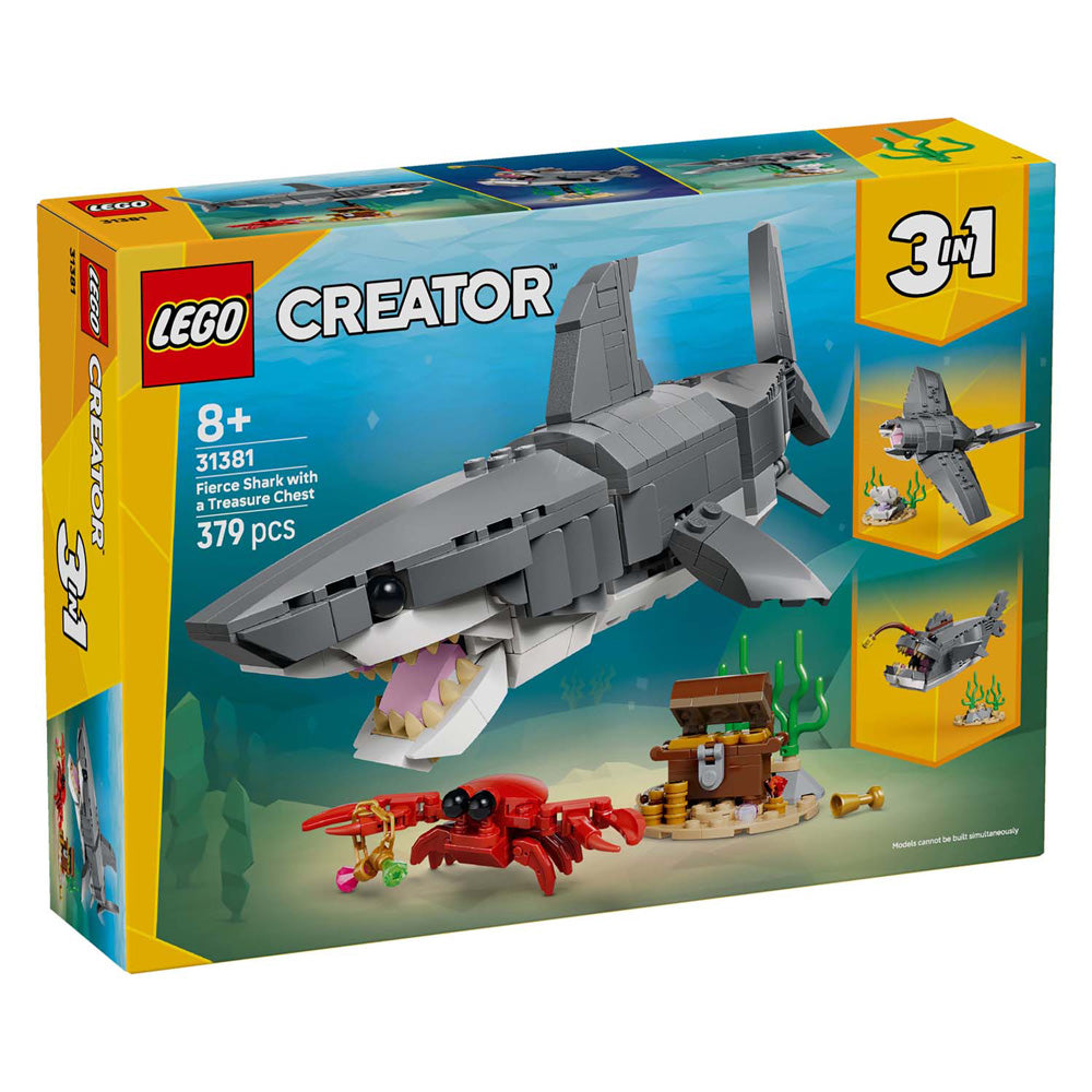 Lego woeste haai met schatkist constructiespeelgoed (31381)