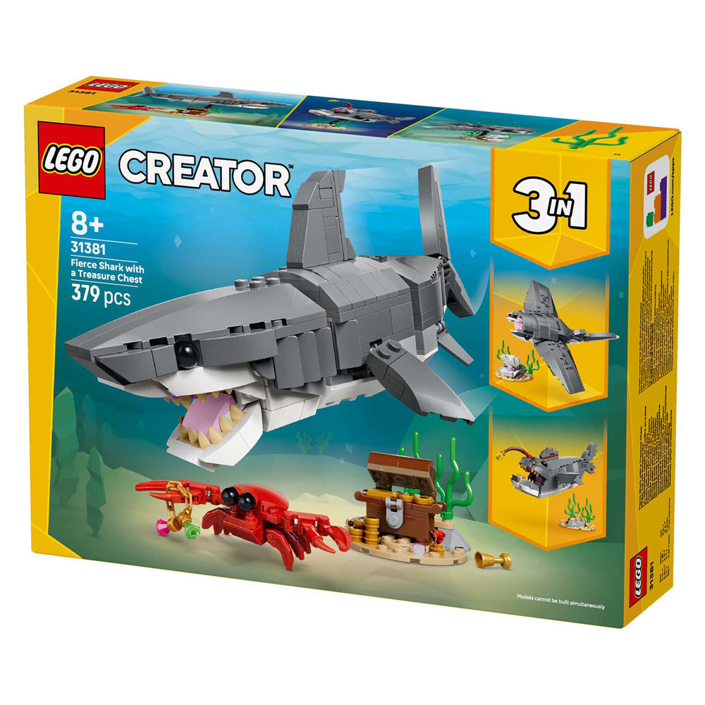 Lego woeste haai met schatkist constructiespeelgoed (31381)