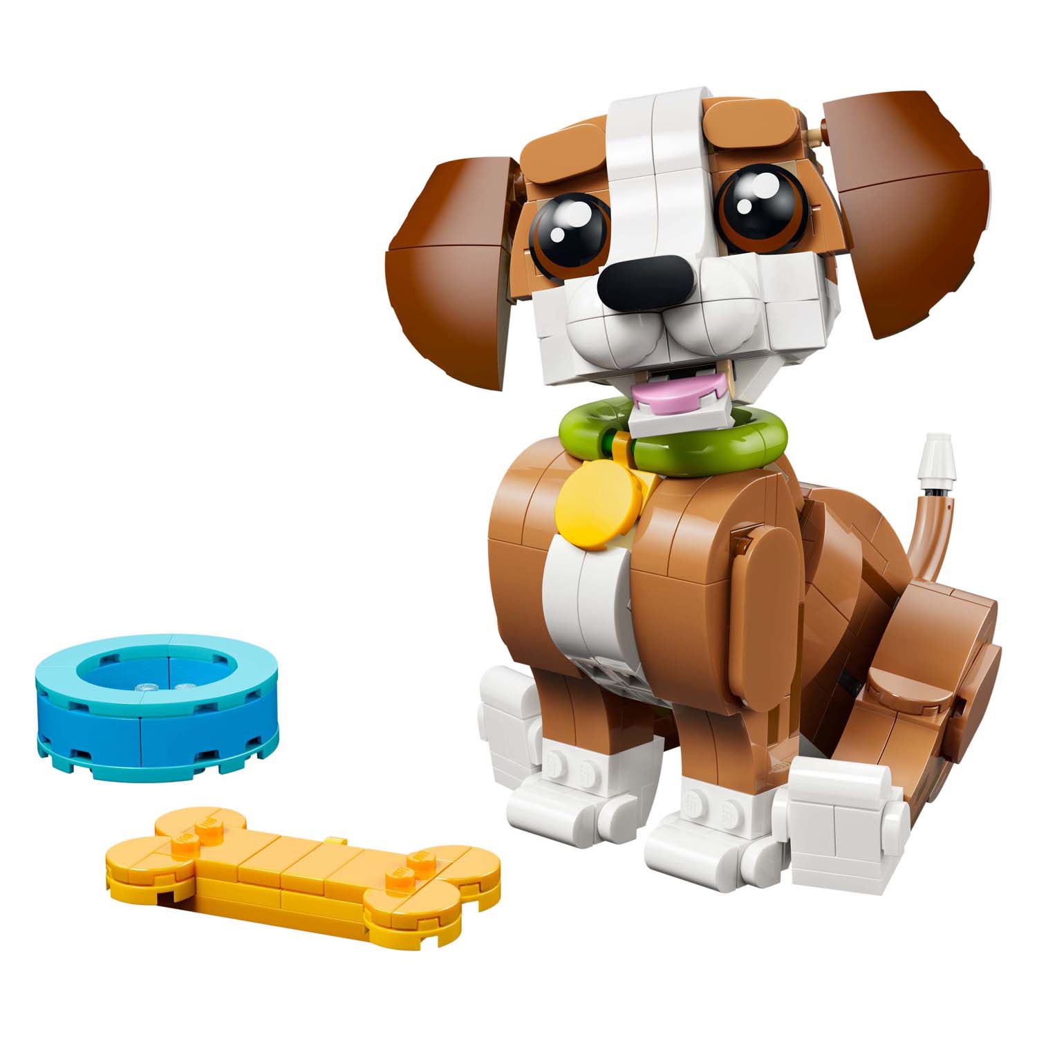 Lego ® creator 3in1 schattige dieren: speelse puppy - dierenset - bouw om tot eekhoorn of eend - 31382