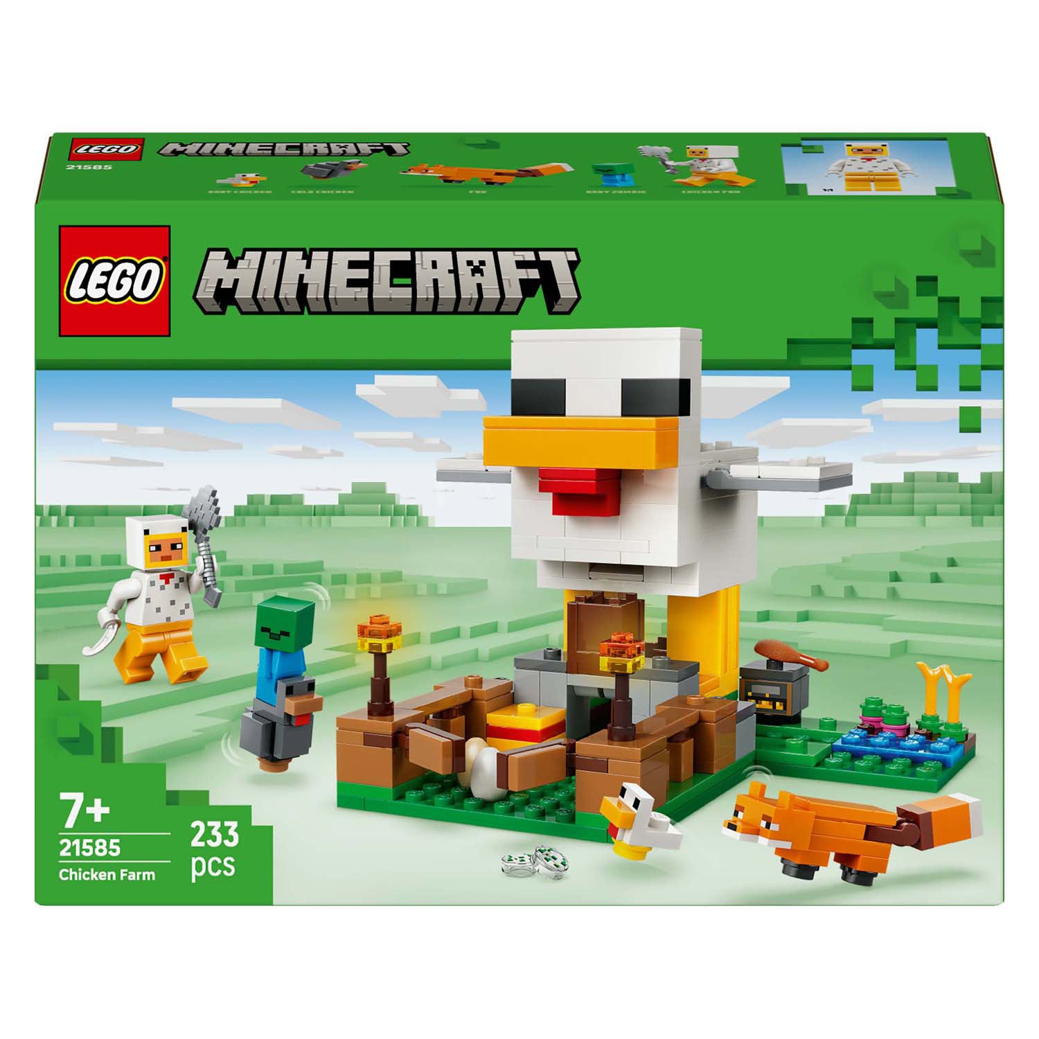 Lego minecraft kippenboerderij dieren speelgoed voor kinderen - 21585
