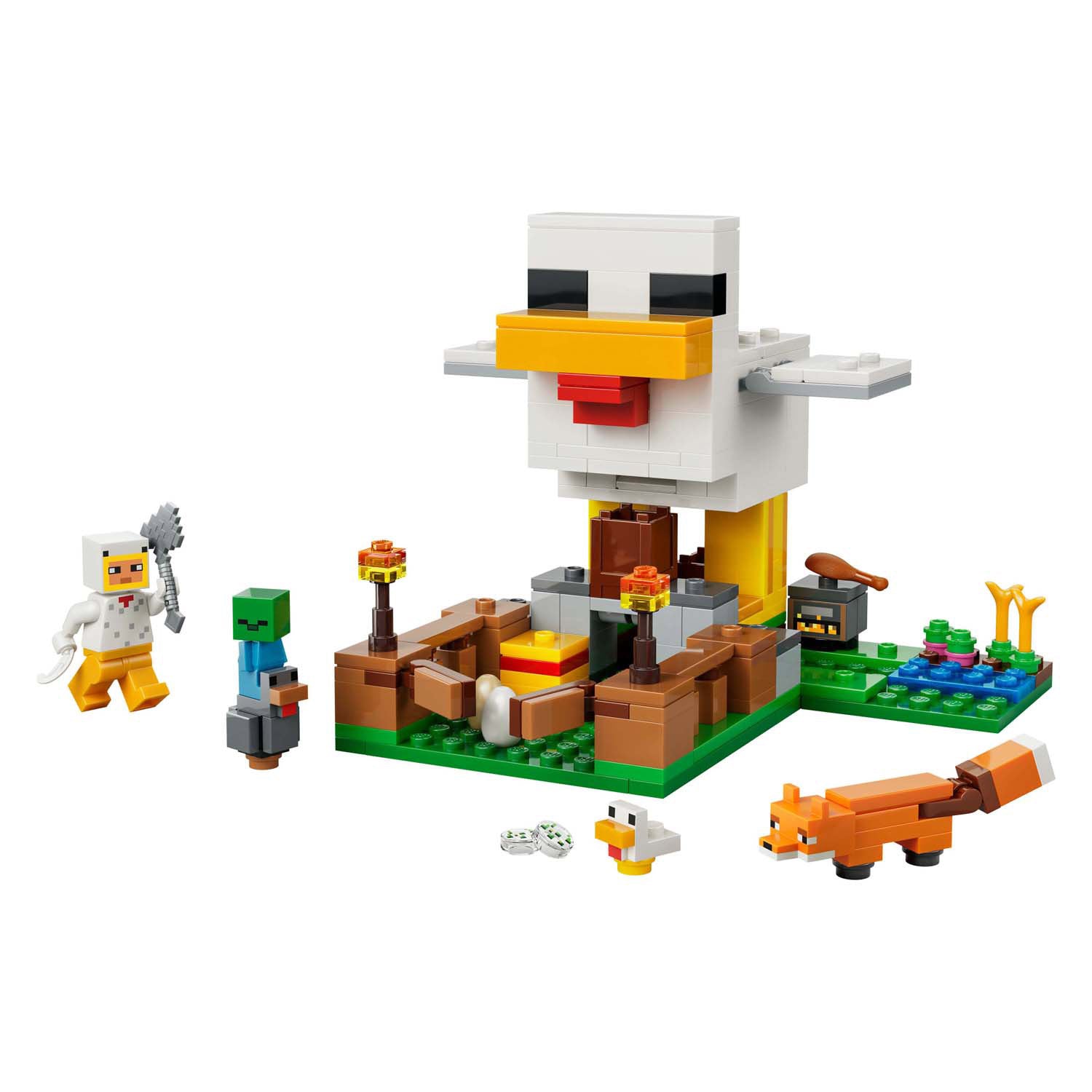 Lego minecraft kippenboerderij dieren speelgoed voor kinderen - 21585