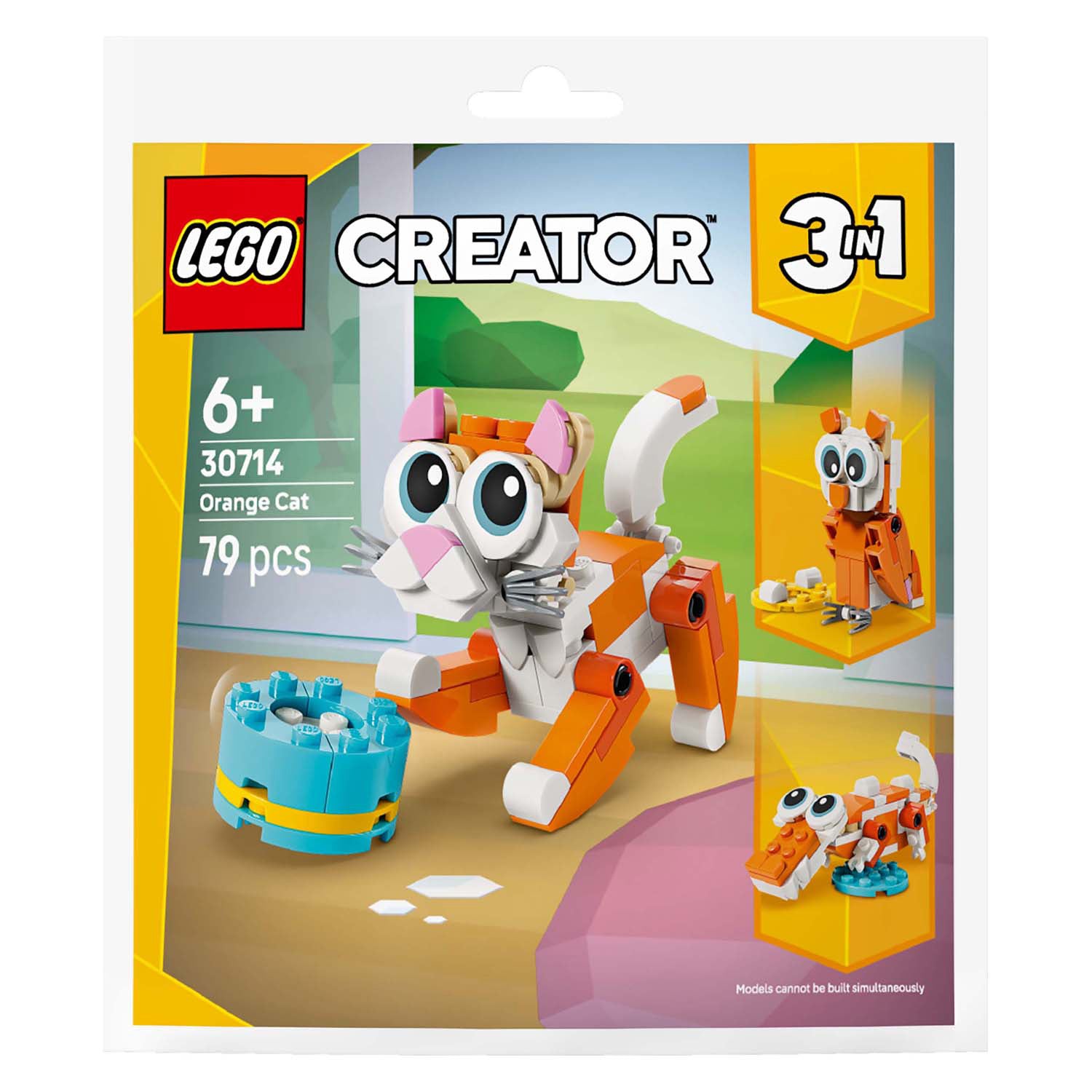 Lego 30714 bag oranje kat | 10 stuks