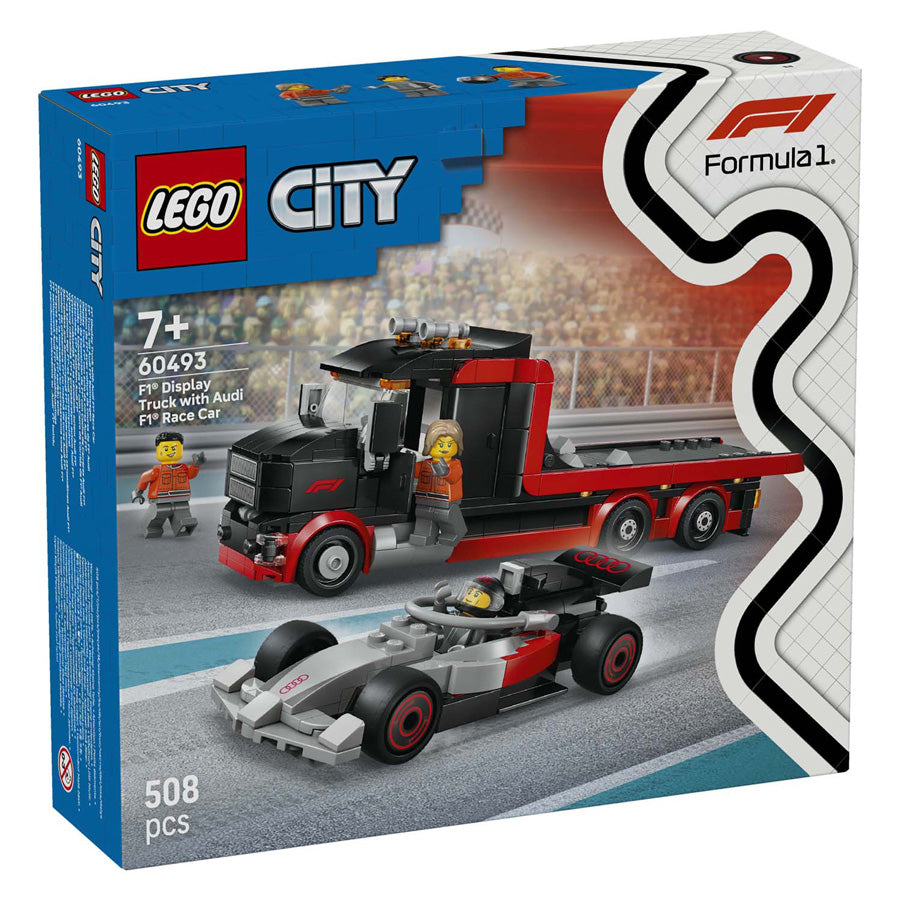 Lego ® city f1® displaytruck met audi f1® racewagen - 60493