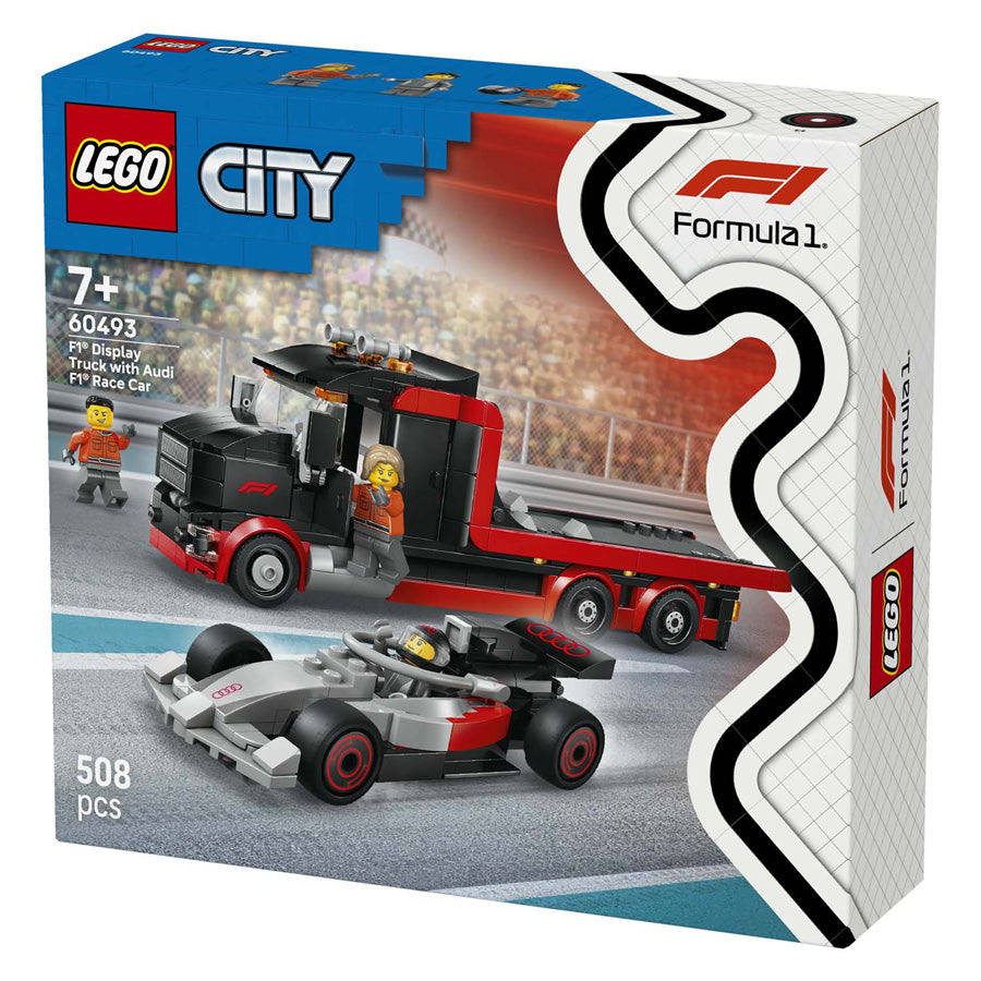 Lego ® city f1® displaytruck met audi f1® racewagen - 60493