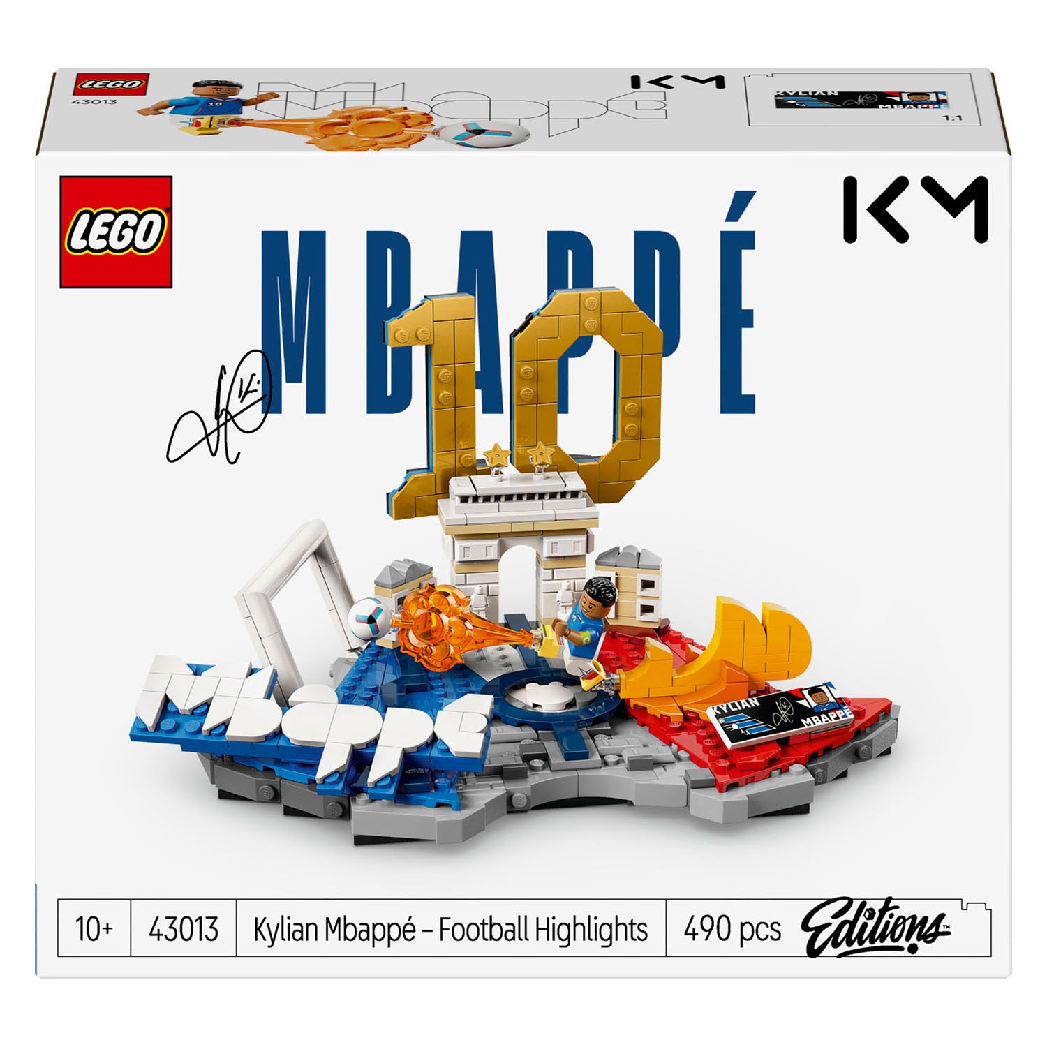 Lego editions kylian mbappé – voetbalhoogtepunten voetbal speelgoed voor kinderen - 43013