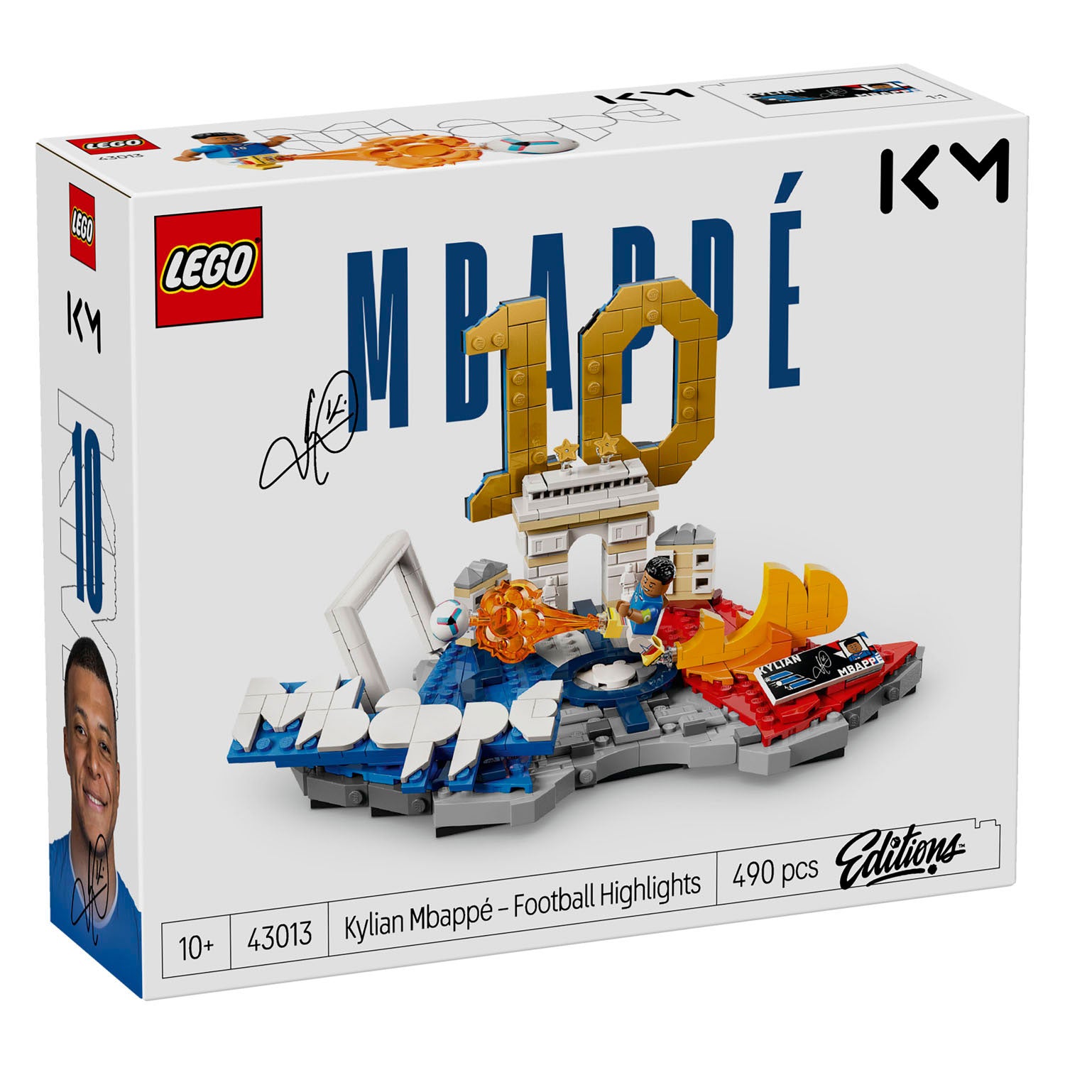 Lego editions kylian mbappé – voetbalhoogtepunten voetbal speelgoed voor kinderen - 43013