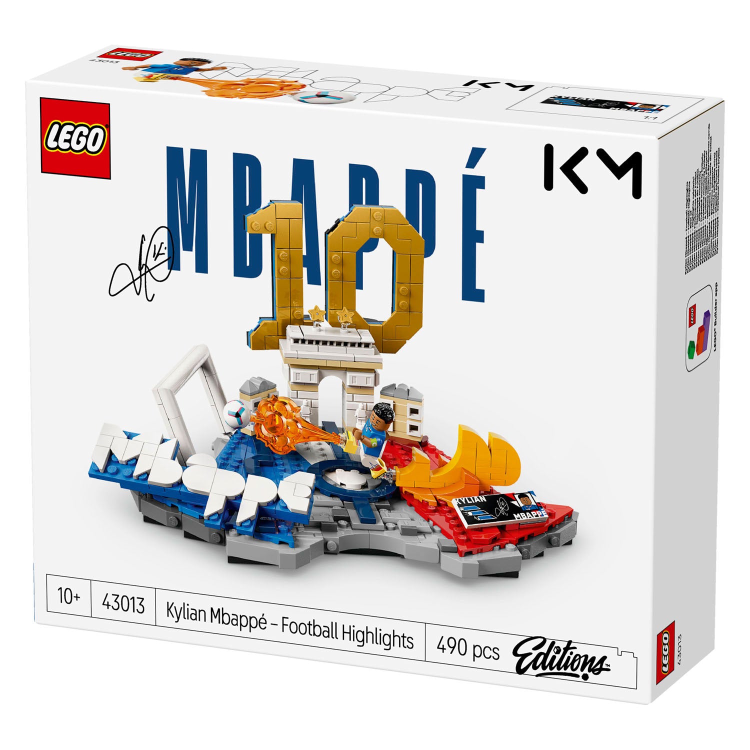 Lego editions kylian mbappé – voetbalhoogtepunten voetbal speelgoed voor kinderen - 43013