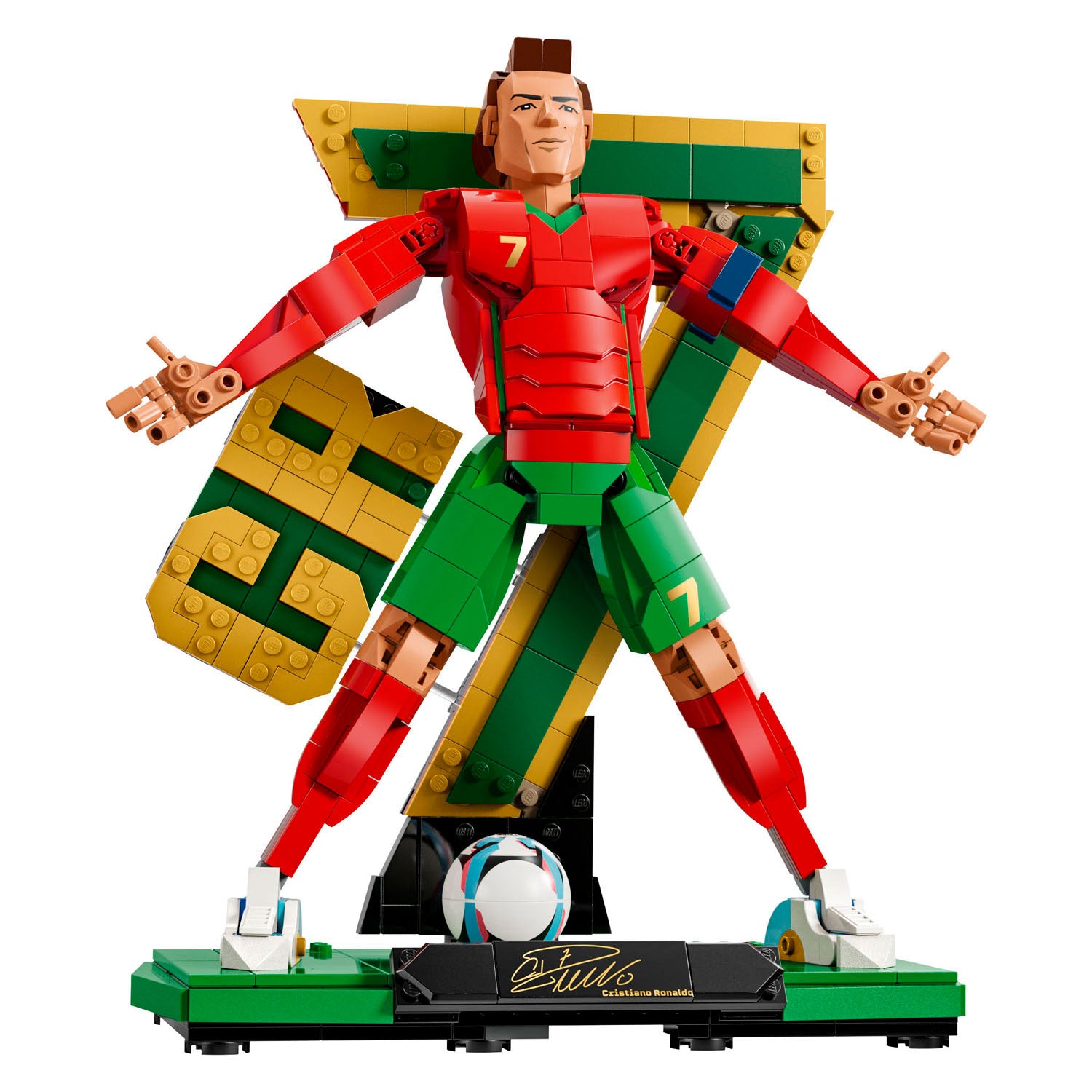 Lego editions cristiano ronaldo - voetballegende cr 7 bouwpakket voor kinderen - 43016