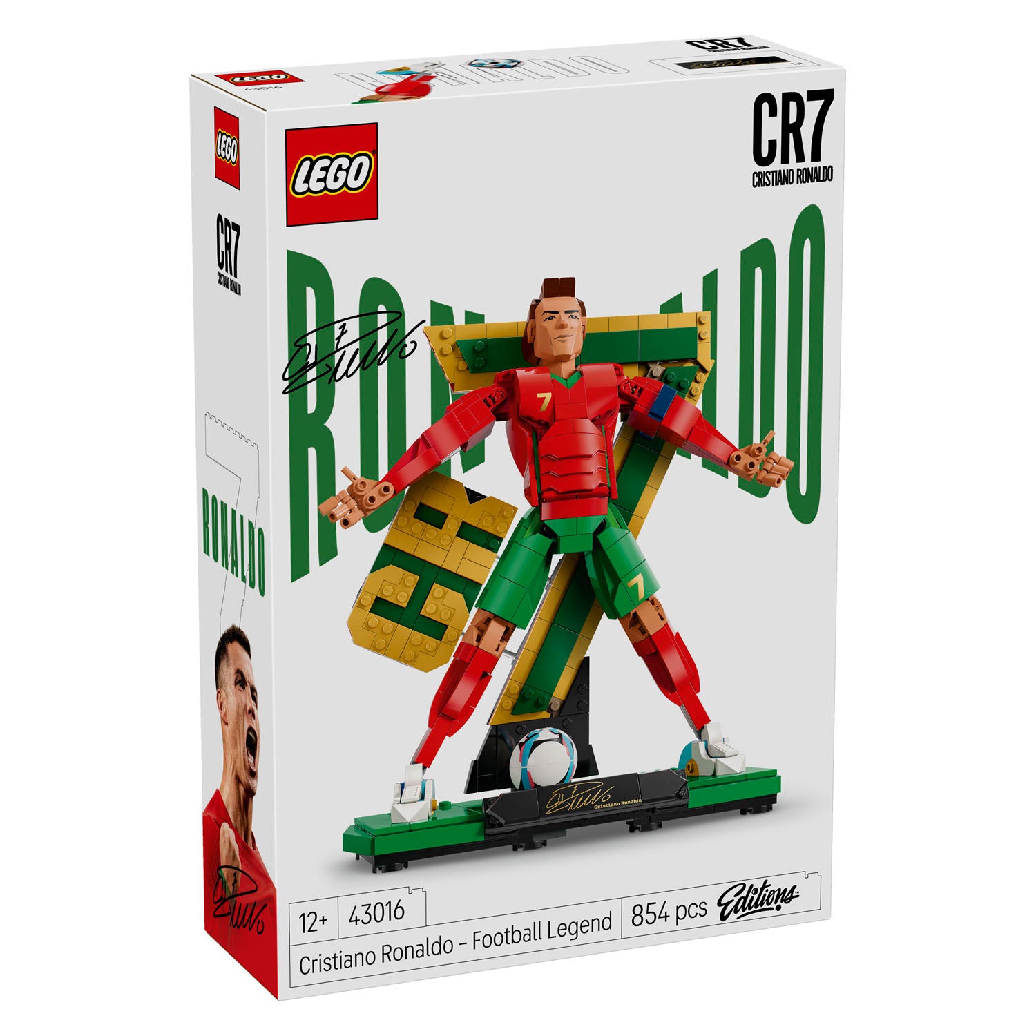 Lego editions cristiano ronaldo - voetballegende cr 7 bouwpakket voor kinderen - 43016