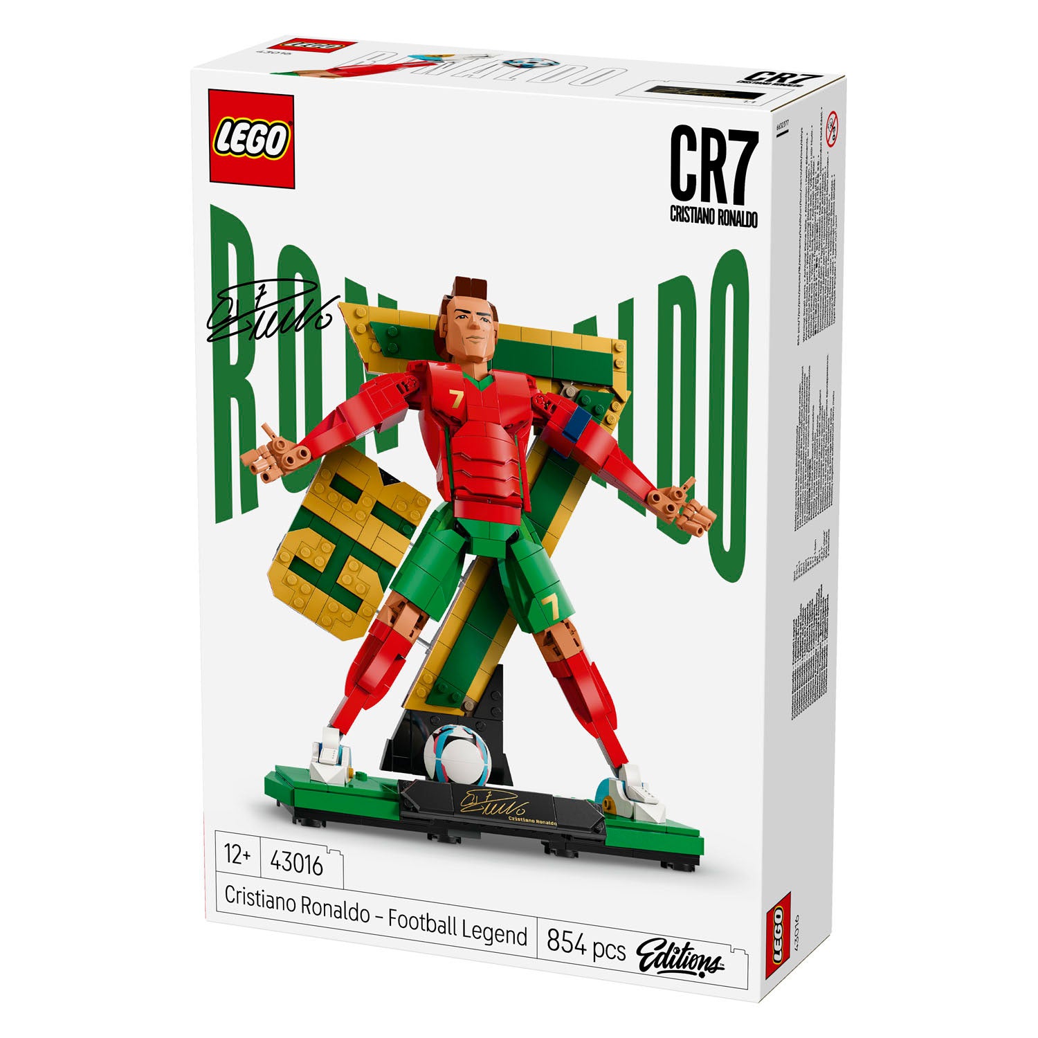 Lego editions cristiano ronaldo - voetballegende cr 7 bouwpakket voor kinderen - 43016