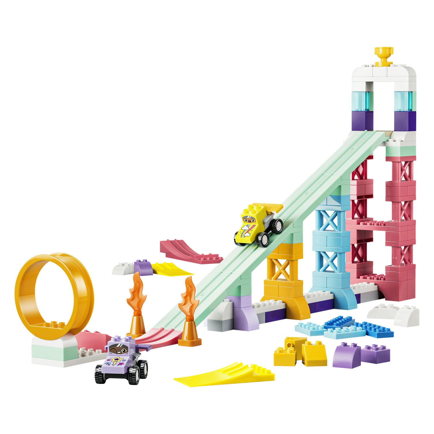 Lego duplo 10478 3-in-1 creatieve hellingen met voertuigen