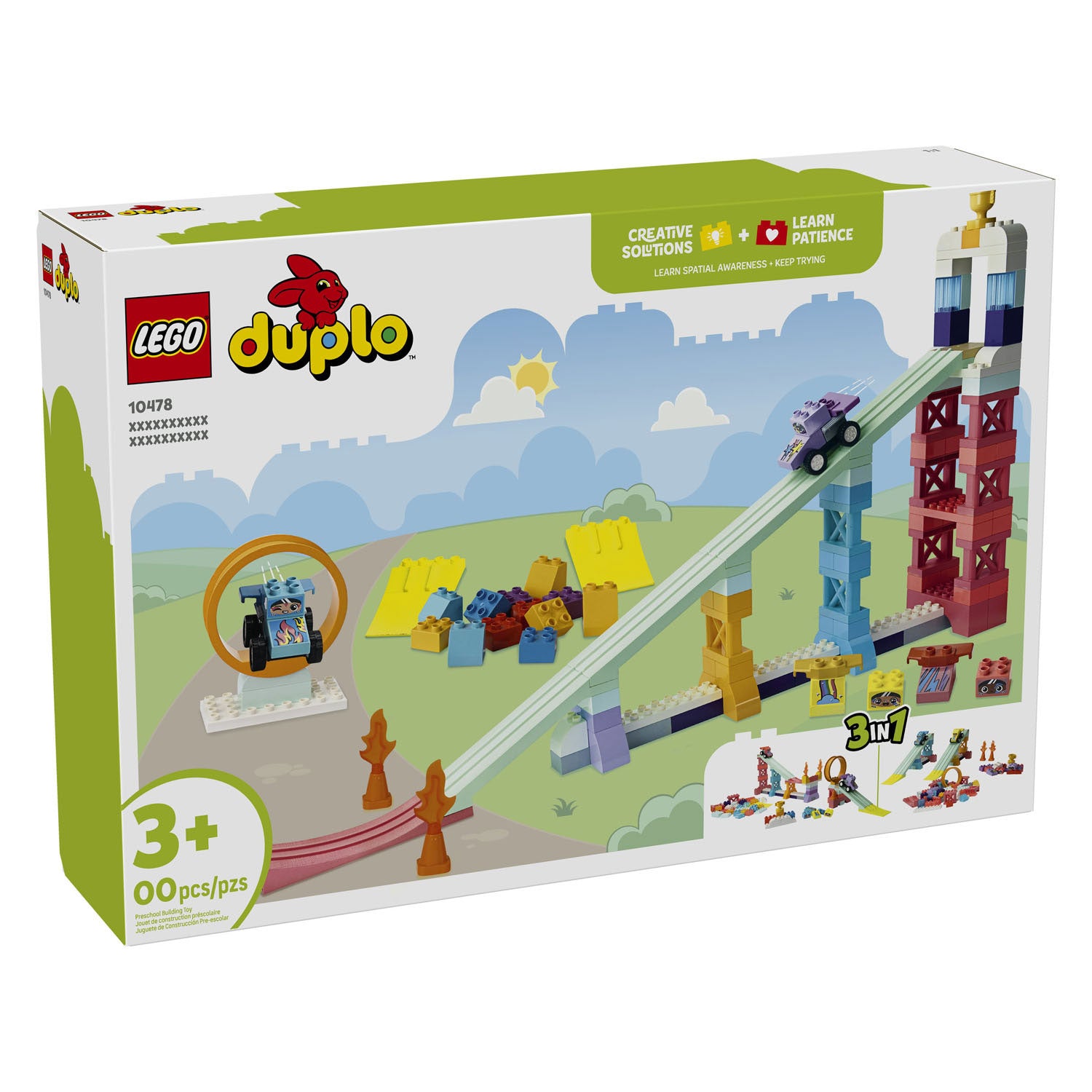 Lego duplo 10478 3-in-1 creatieve hellingen met voertuigen
