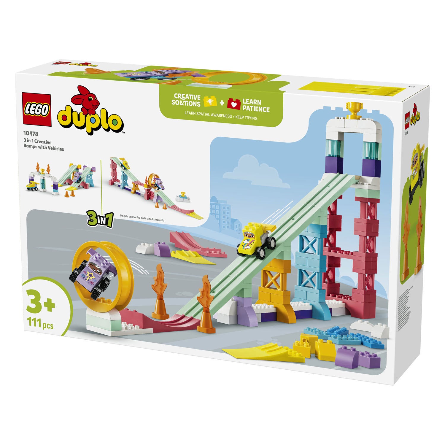 Lego duplo 10478 3-in-1 creatieve hellingen met voertuigen