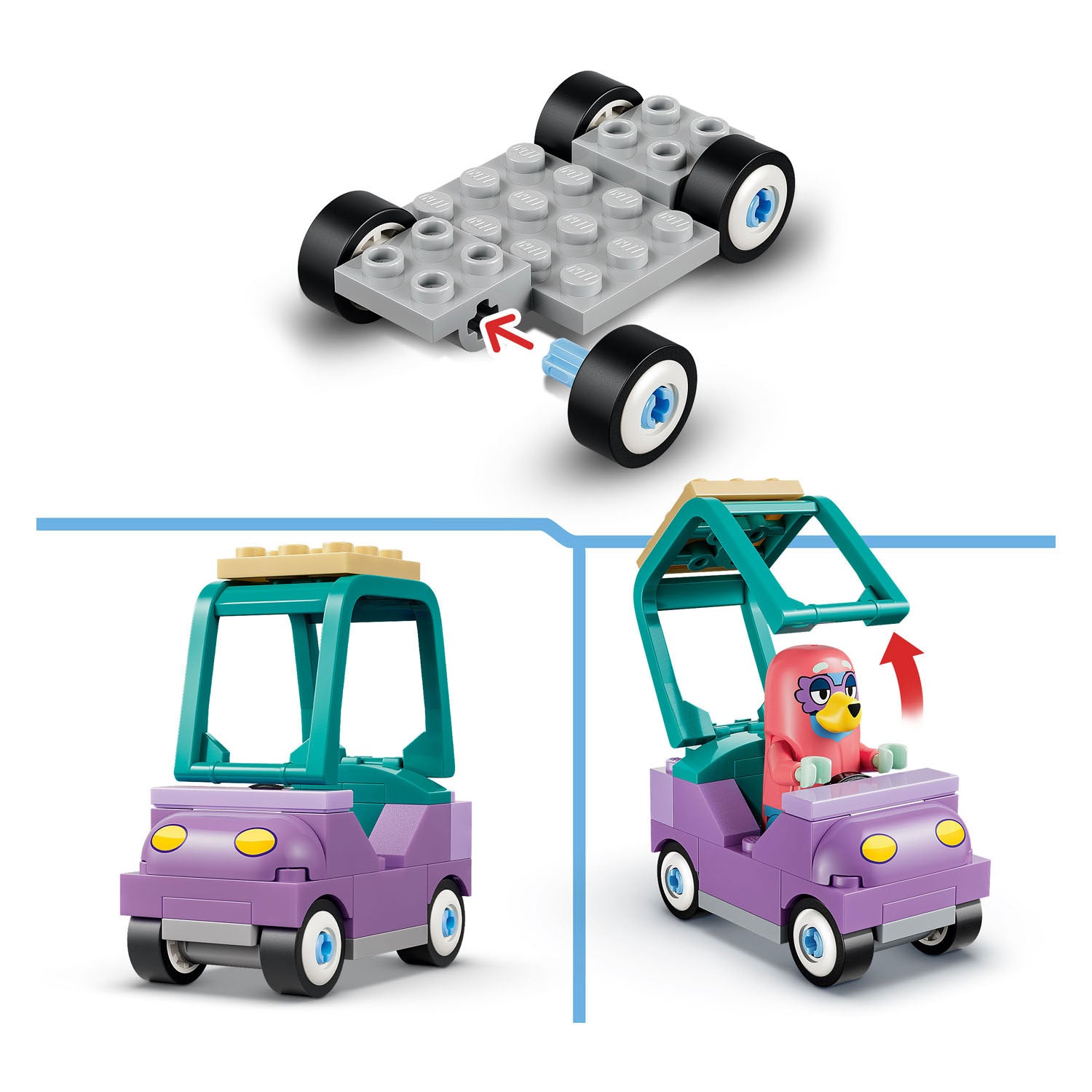 Lego bluey oma's met bingo en bluey bouwpakket met speelgoed voor kinderen 11216