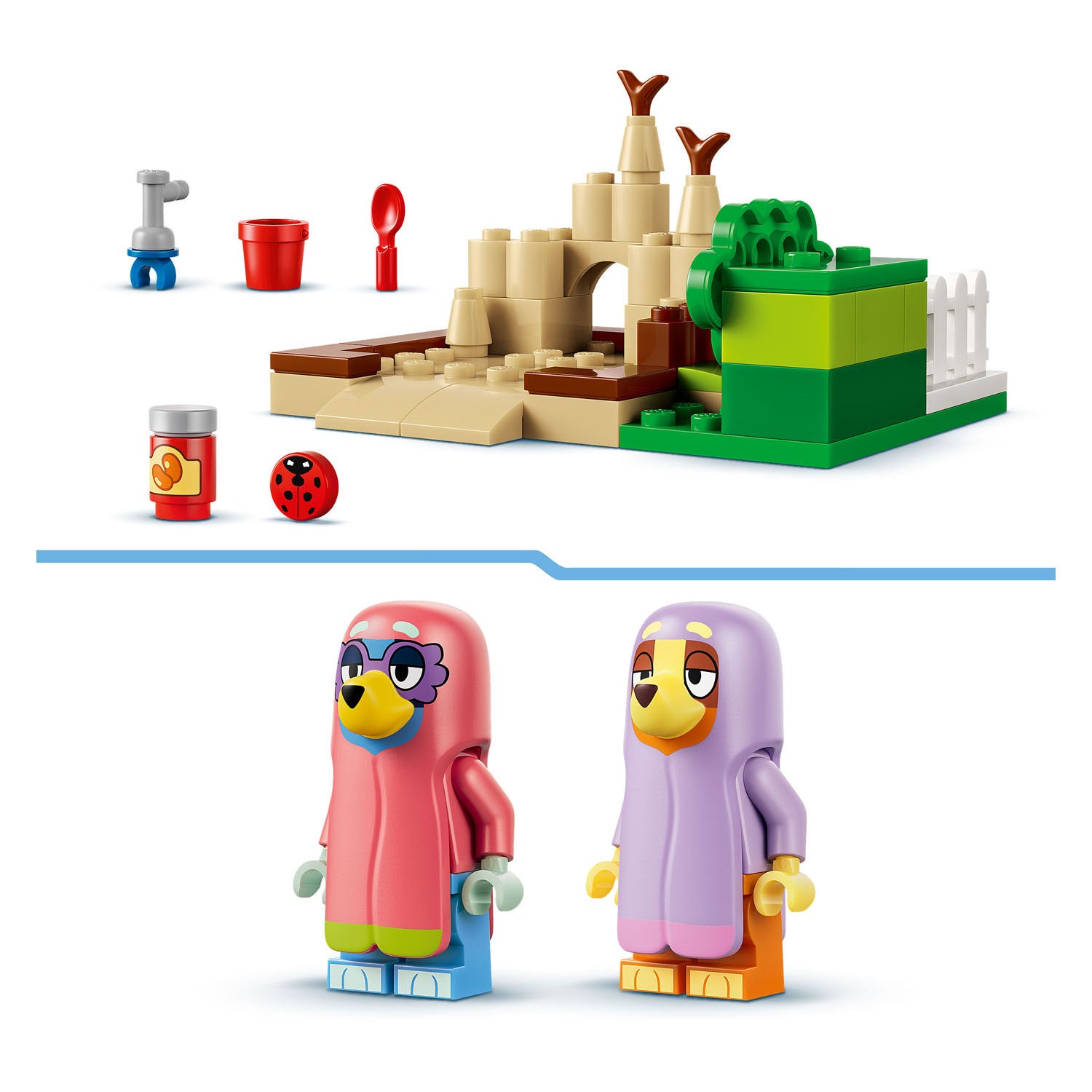 Lego bluey oma's met bingo en bluey bouwpakket met speelgoed voor kinderen 11216