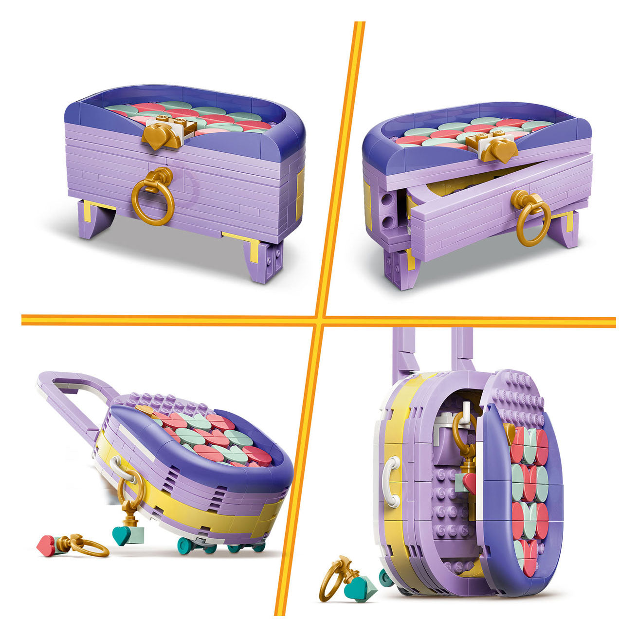 Lego creator 3in1 stijlvolle tas met opbergruimte, koffer en opbergdoosje speelgoed 31391
