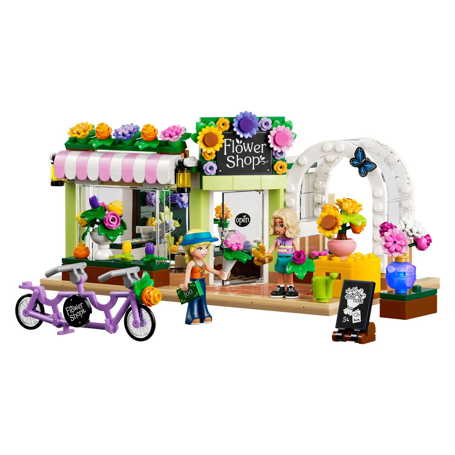 Lego friends creatieve bloemenwinkel bouwpakket voor kinderen met bloemen en speelgoedwinkel 42693