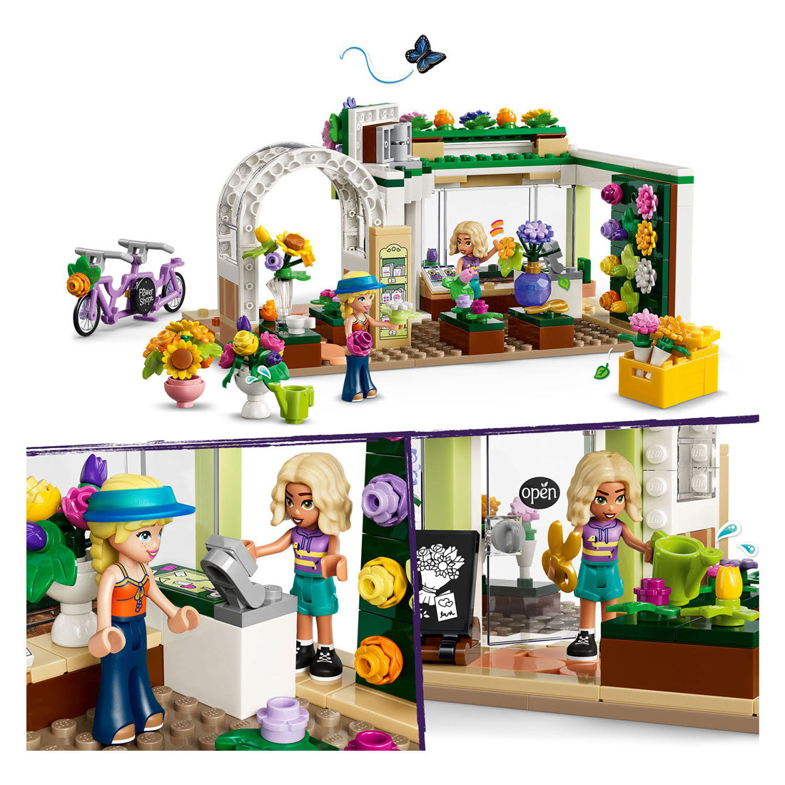Lego friends creatieve bloemenwinkel bouwpakket voor kinderen met bloemen en speelgoedwinkel 42693