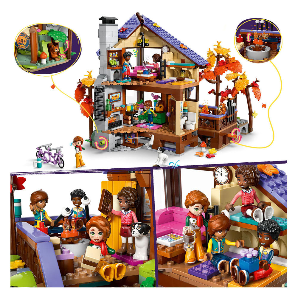 Lego friends gezellige boshut in de herfst speelgoed met dieren figuren en poppetjes 42705