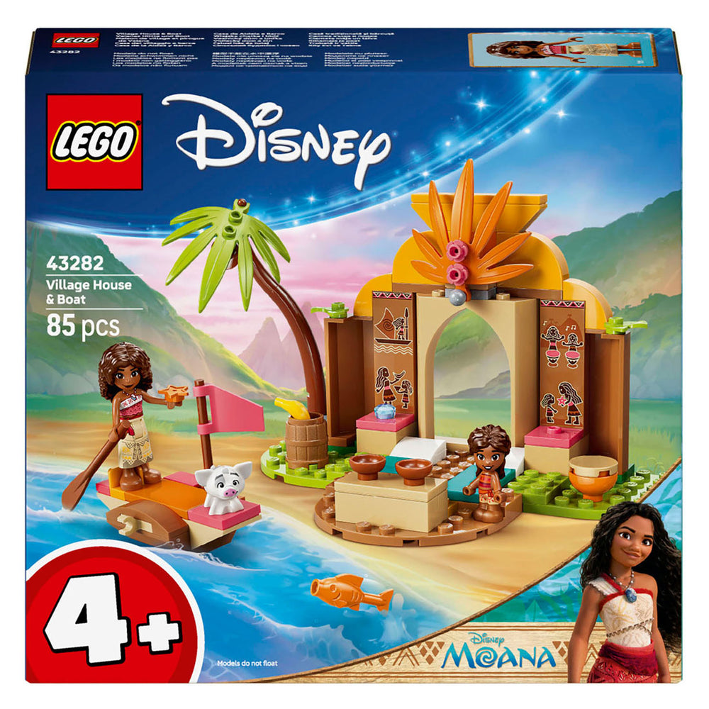 Lego ǀ disney vaiana dorpshuis en boot bouwbaar speelgoed voor kinderen met dieren figuur 43282