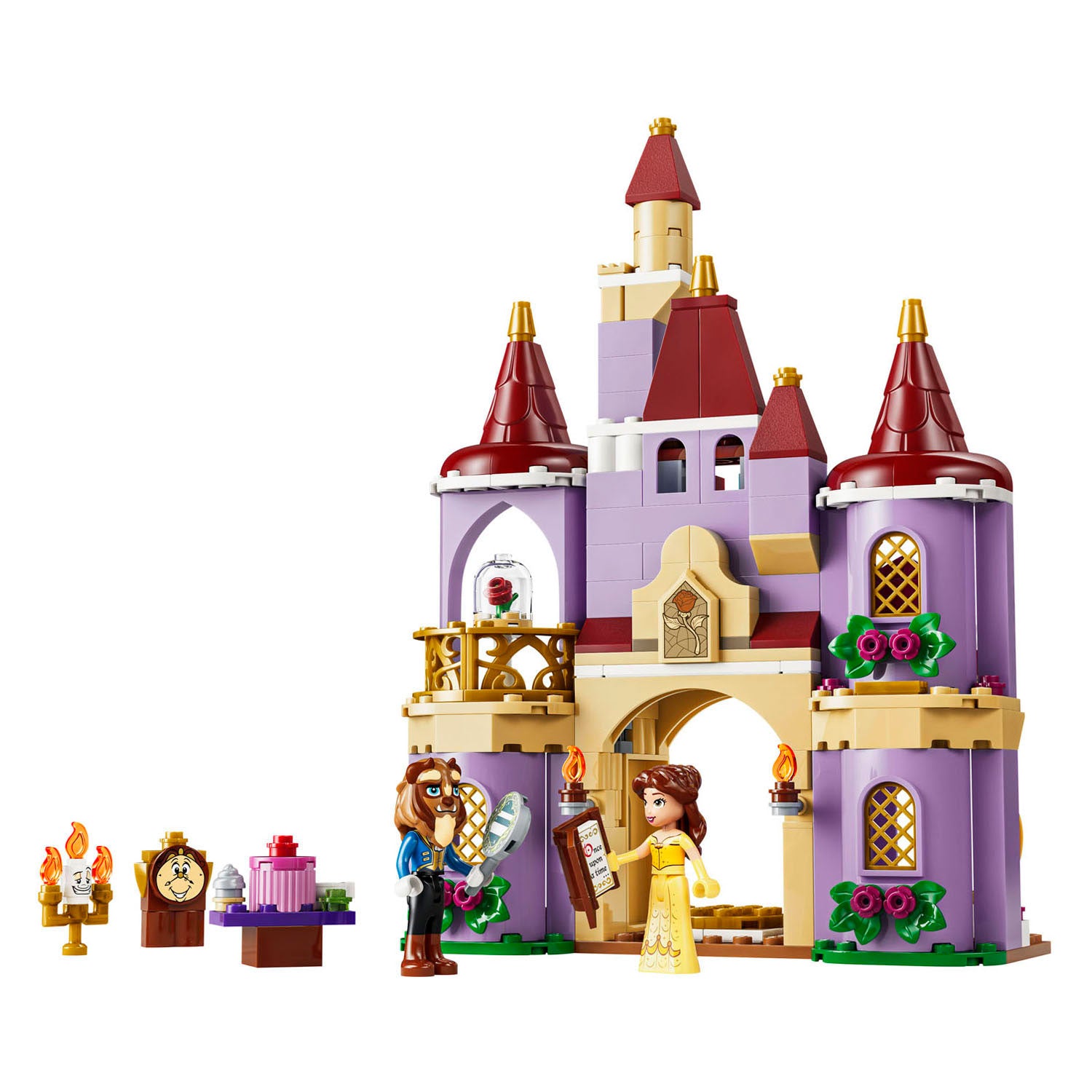 Lego ǀ disney princess het betoverde kasteel van belle en het beest bouwpakket voor kinderen 43289
