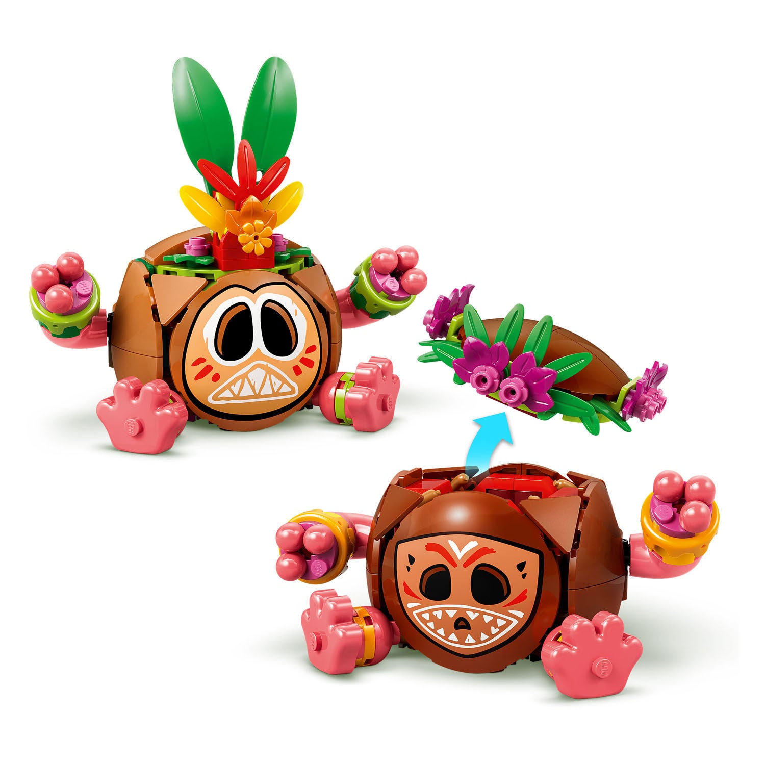 Lego ǀ disney vaiana kakamora bouwbaar kokosnoot speelgoed voor kinderen 43293