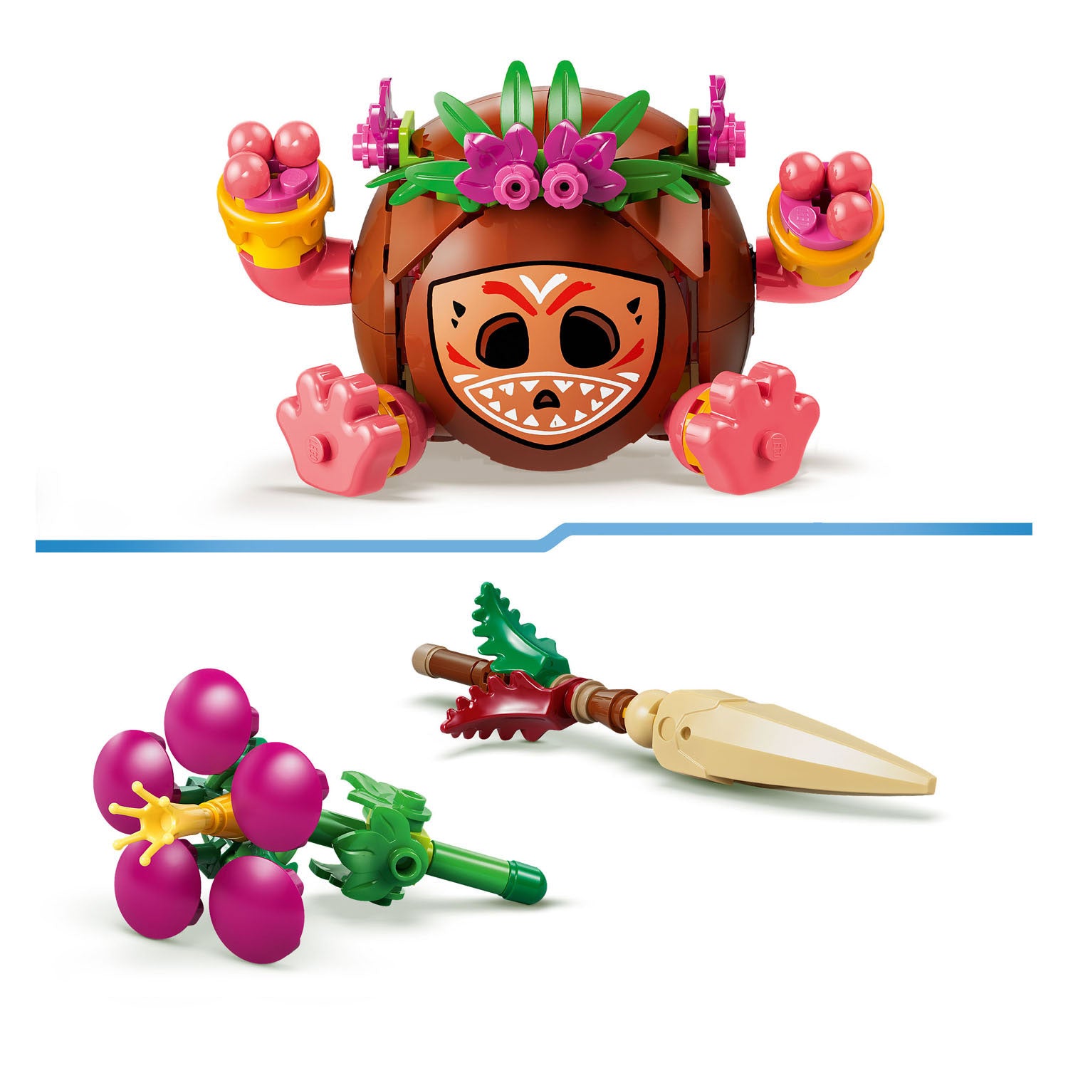 Lego ǀ disney vaiana kakamora bouwbaar kokosnoot speelgoed voor kinderen 43293