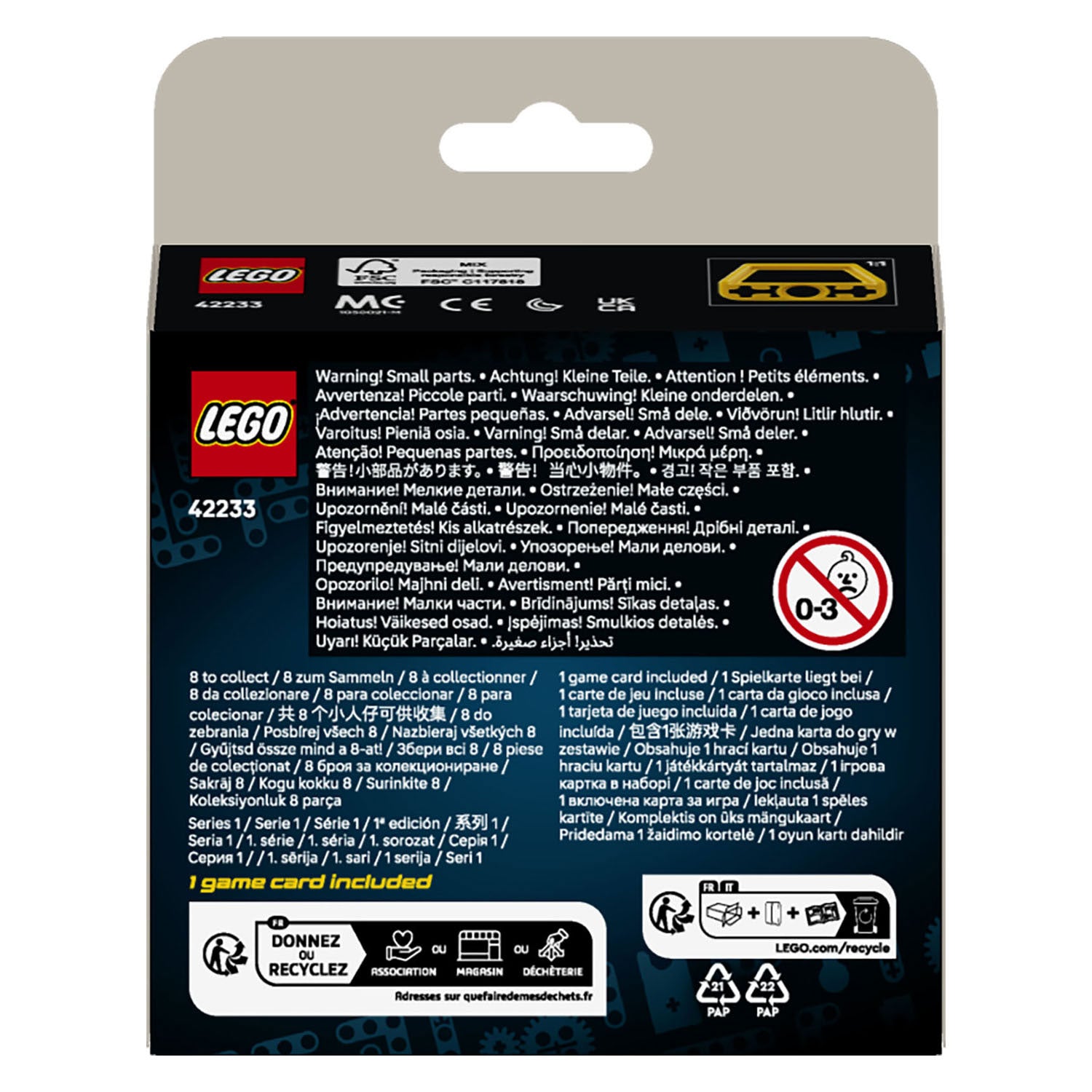 Lego ® technic machtige machines - verrassingsdoosje met bouwspeelgoed - voertuigen om te verzamelen - 42233