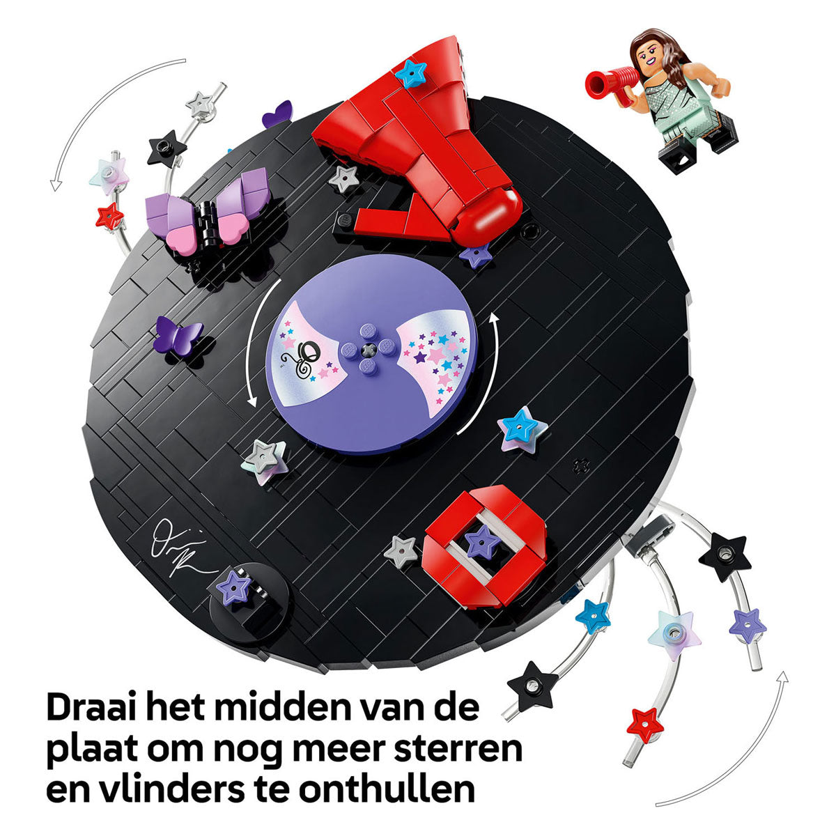 Lego editions olivia rodrigo's vinylplaat bouwpakket voor kinderen - 43028