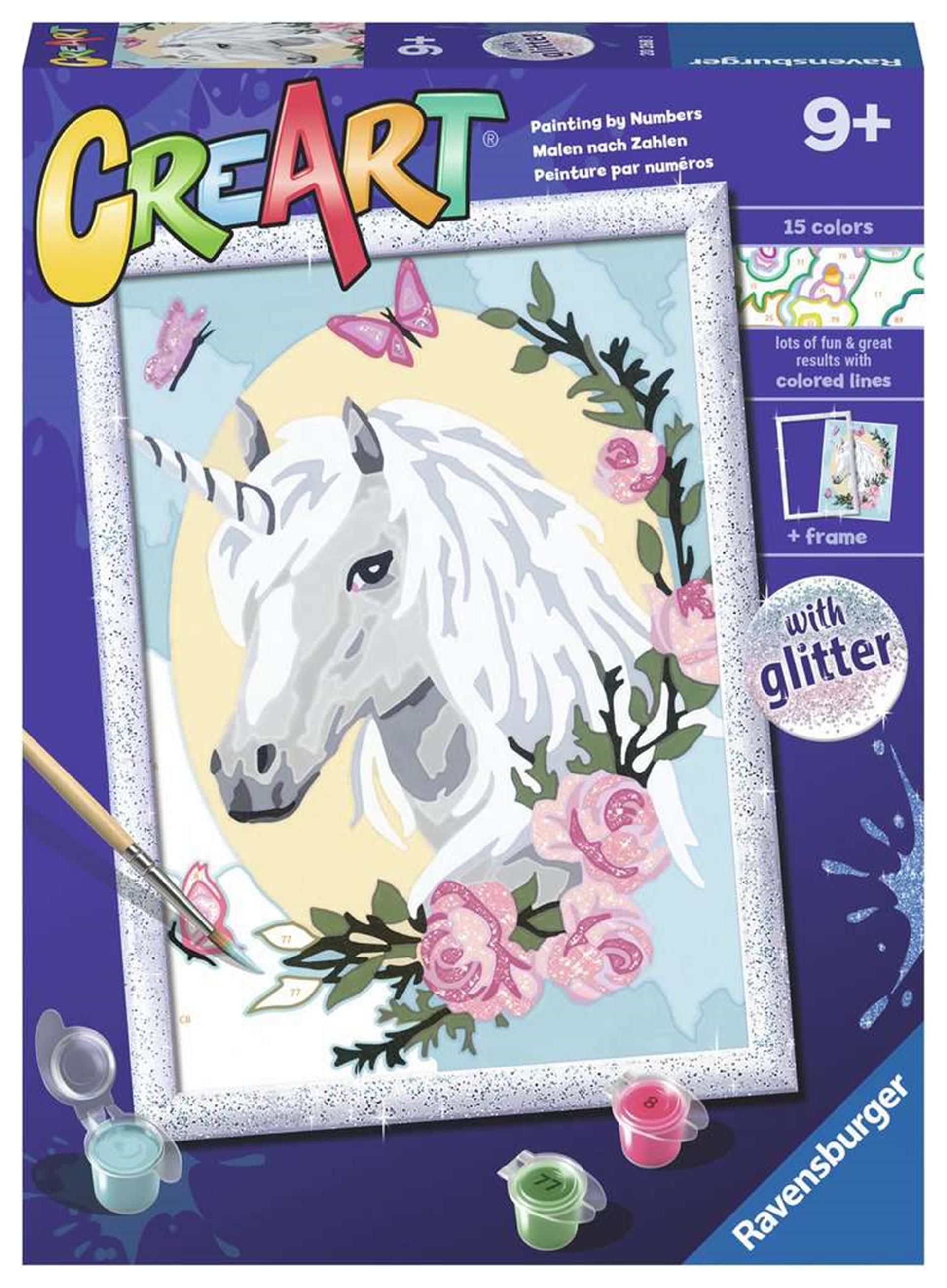Ravensburger creart schilderen op nummer - eenhoornportret