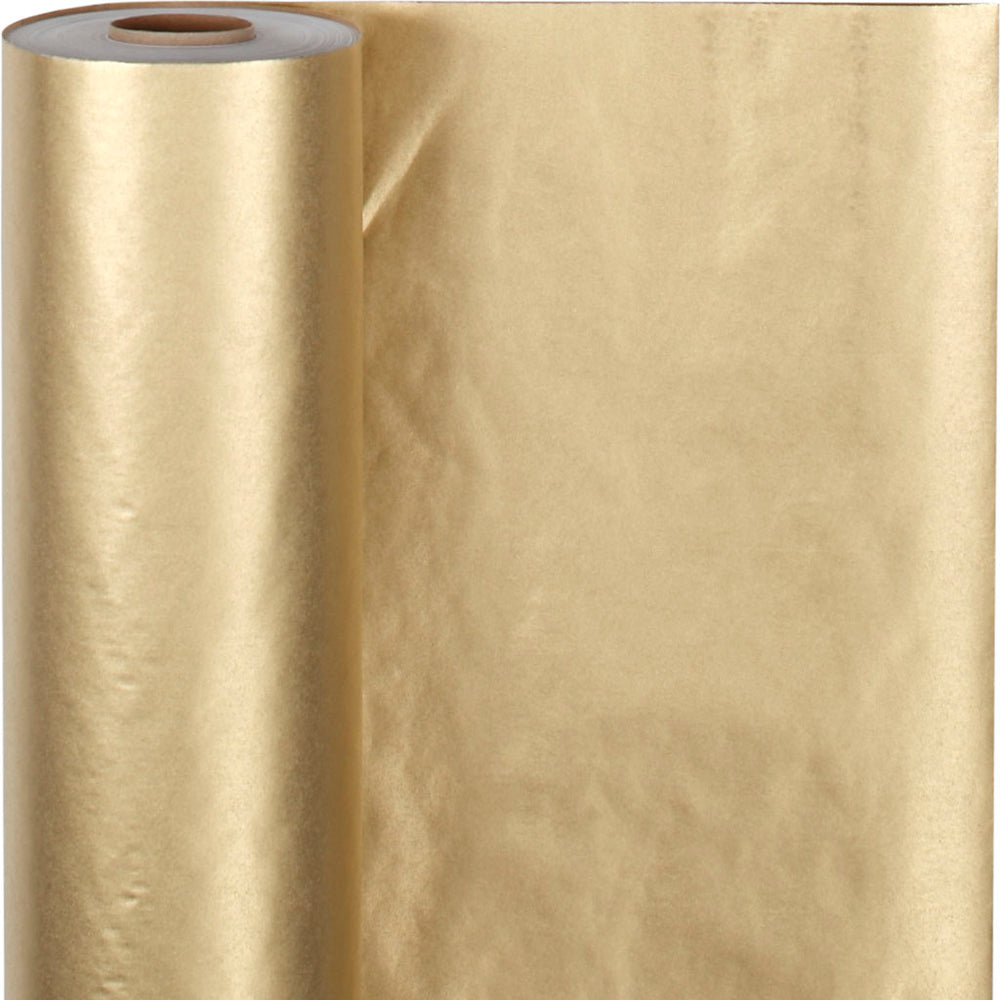 Cadeaupapier, b: 50 cm, 60 gr, goud, 100 m 1 rol
