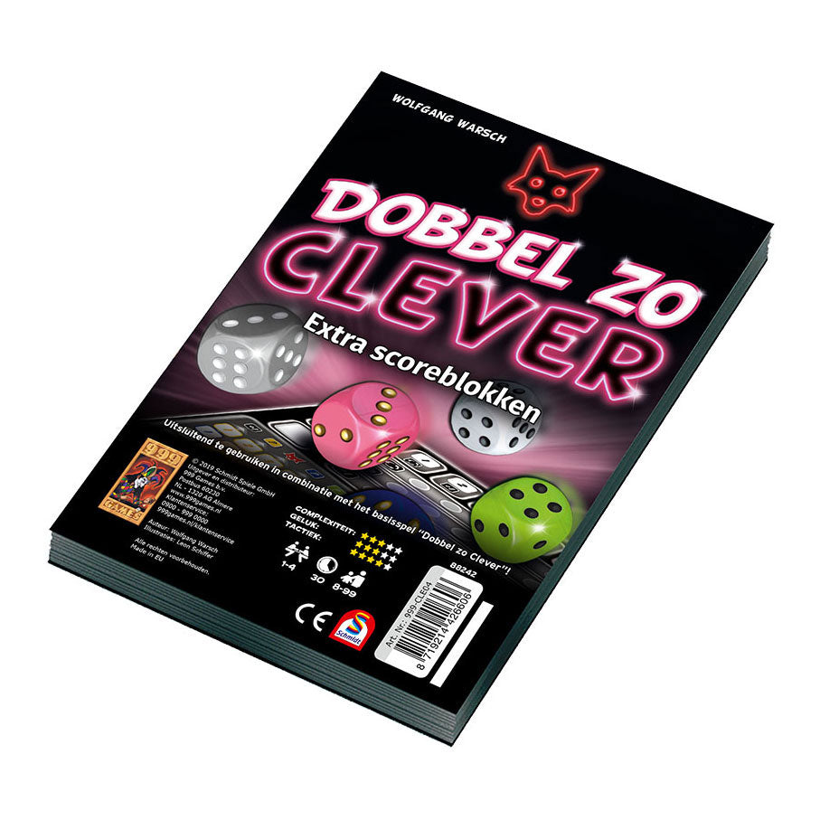 999games 999 games scoreblokken dobbel zo clever, 2st.