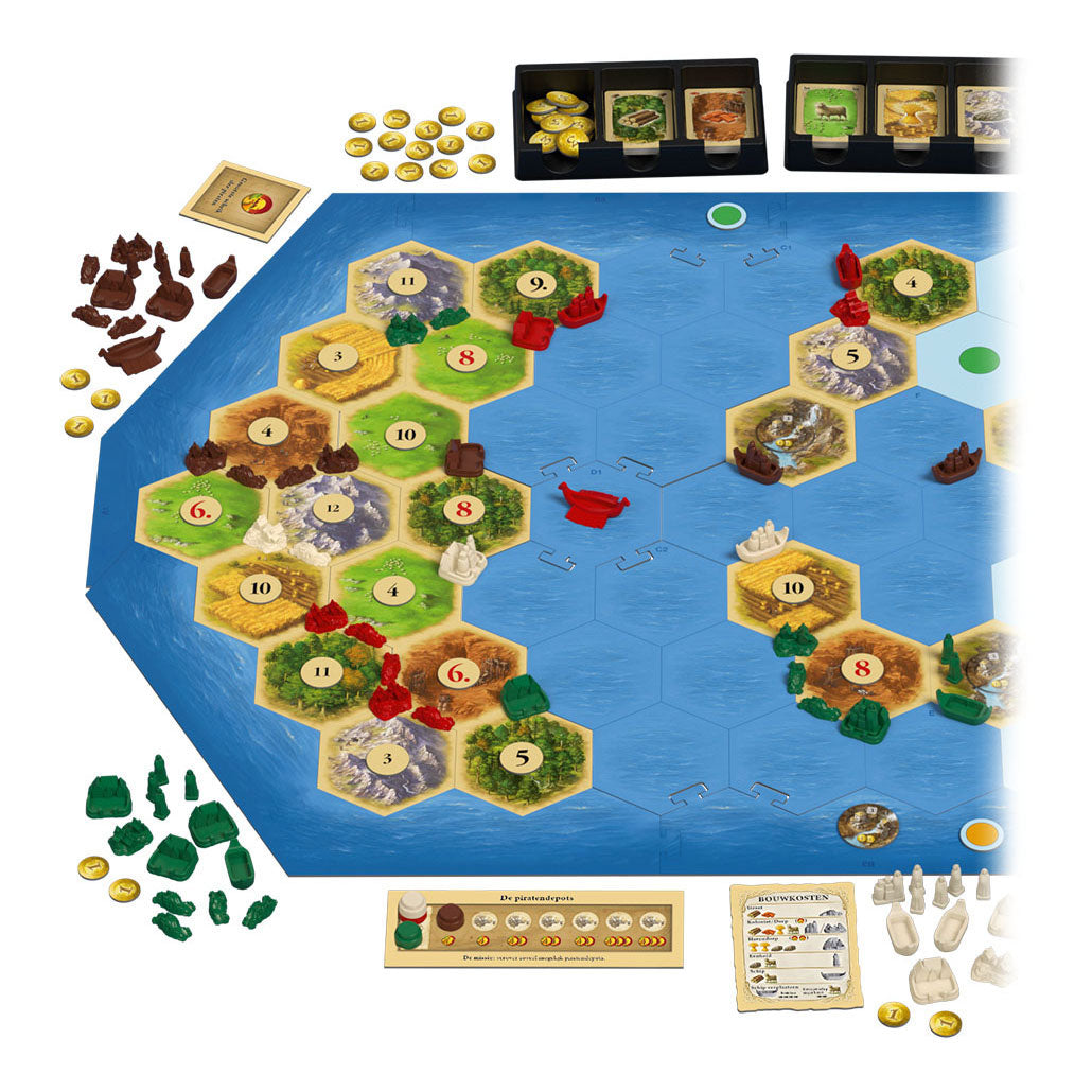 Catan: Uitbreiding Piraten Ontdekkers 5 6 spelers Bordspel