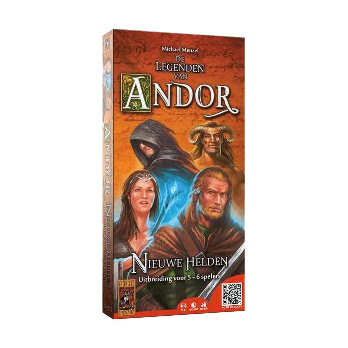 999games 999 games de legendes van andor: nieuwe helden 5 6 uitbreiding bordspel