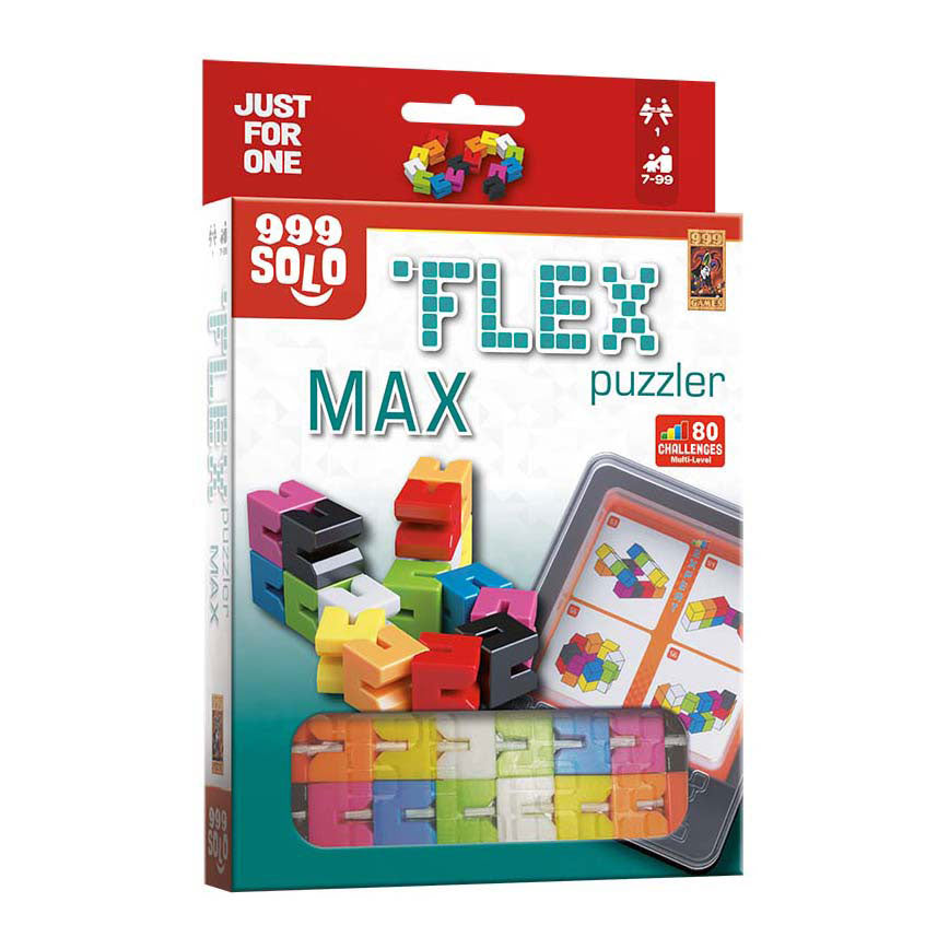 999games 999 games flex puzzler max denkspel (nederlands, 1 speler, vanaf 7 jaar, 80 opdrachten)
