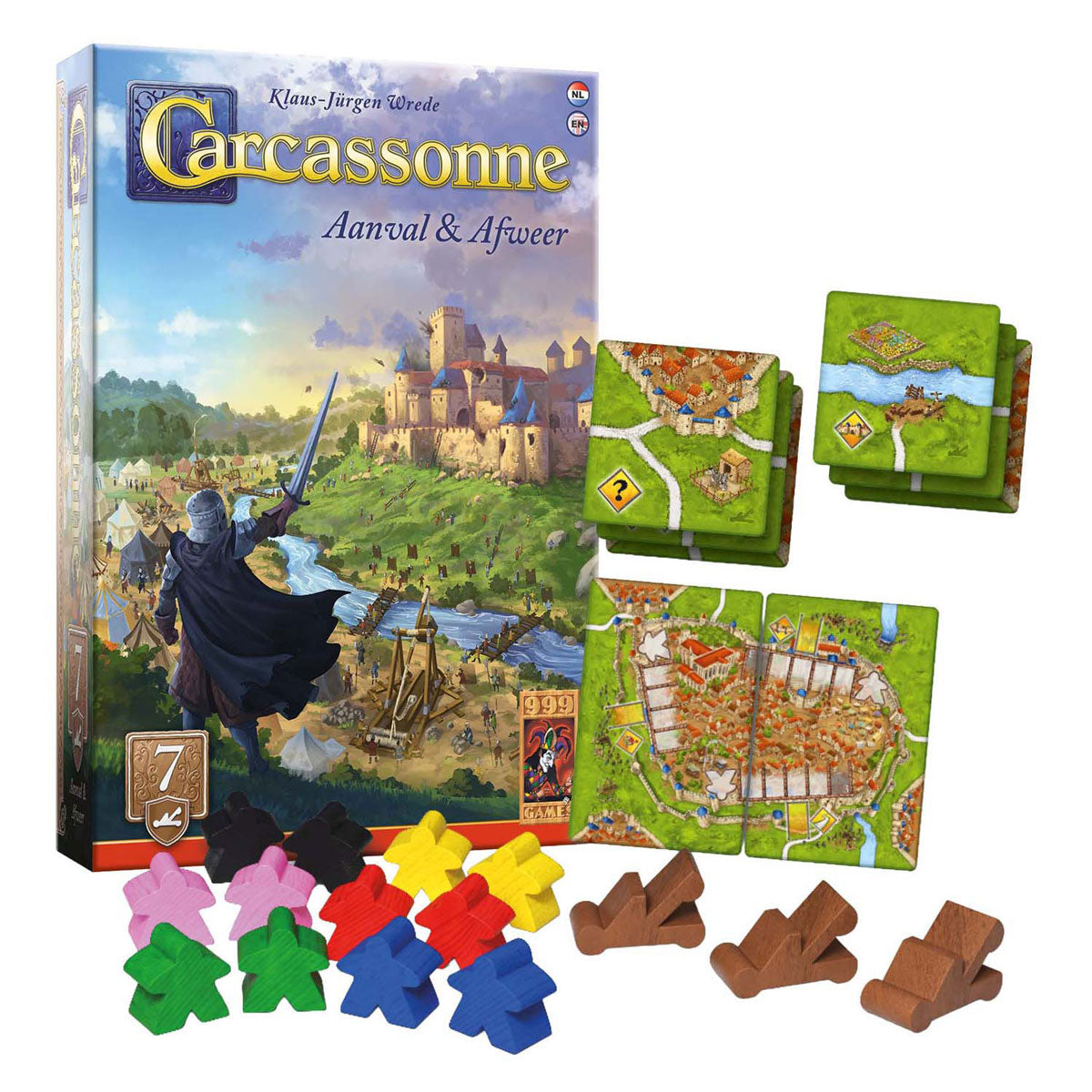 999games 999 games carcassonne aanval afweer uitbreiding
