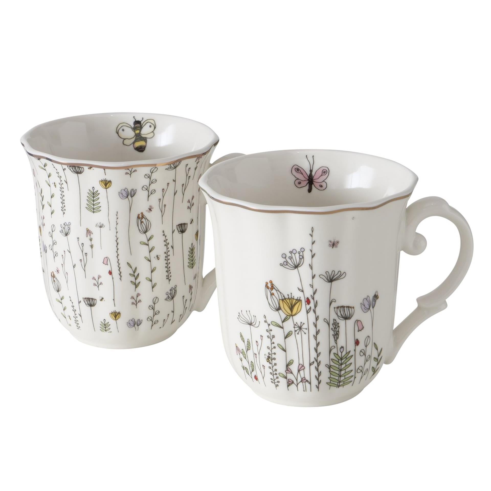 Boltze home mok kamilla bloemen 350ml