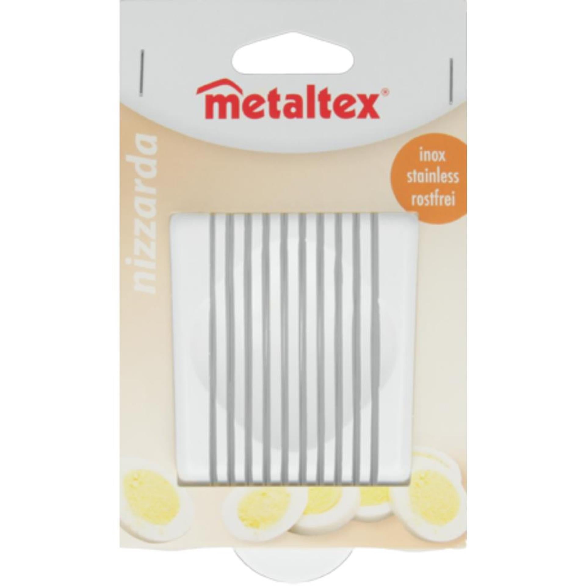 Metaltex inox eiersnijder wit