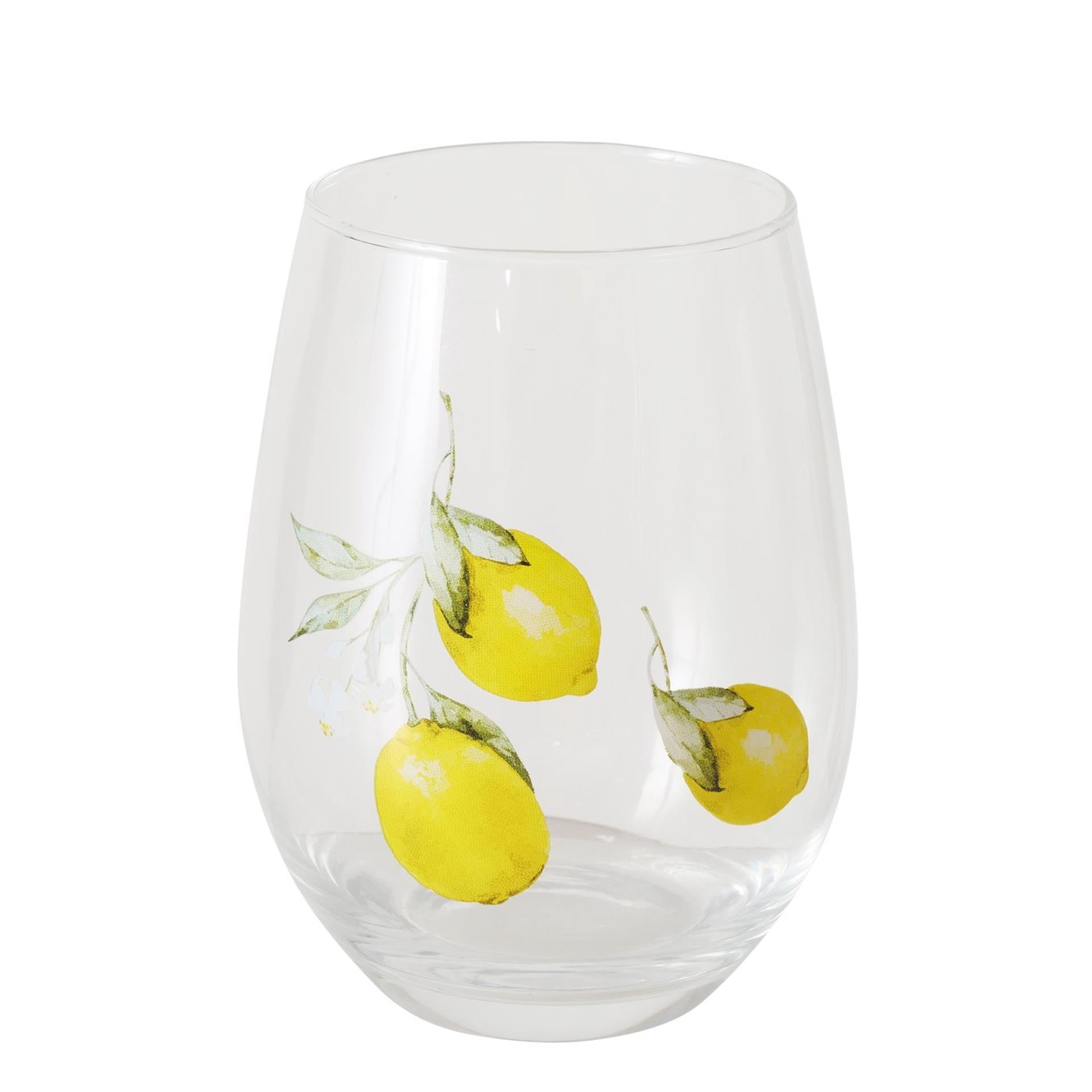Boltze home drinkglas capri 600ml glas citroen