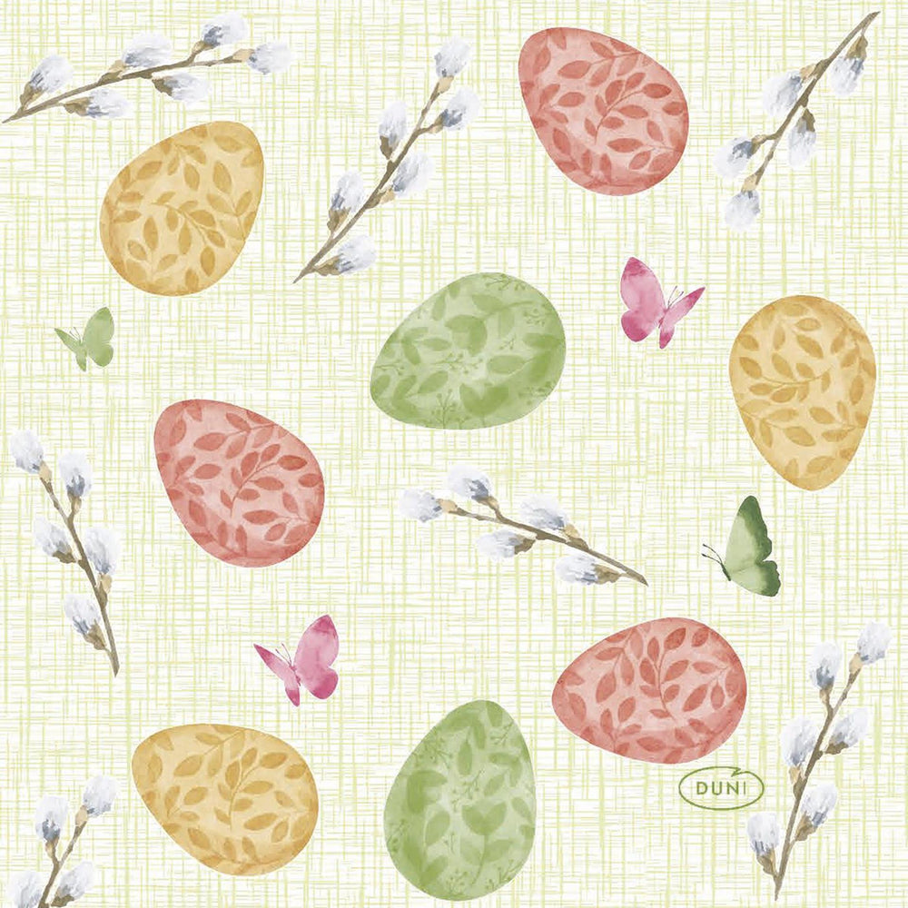Duni servetten joyful spring 24x24cm