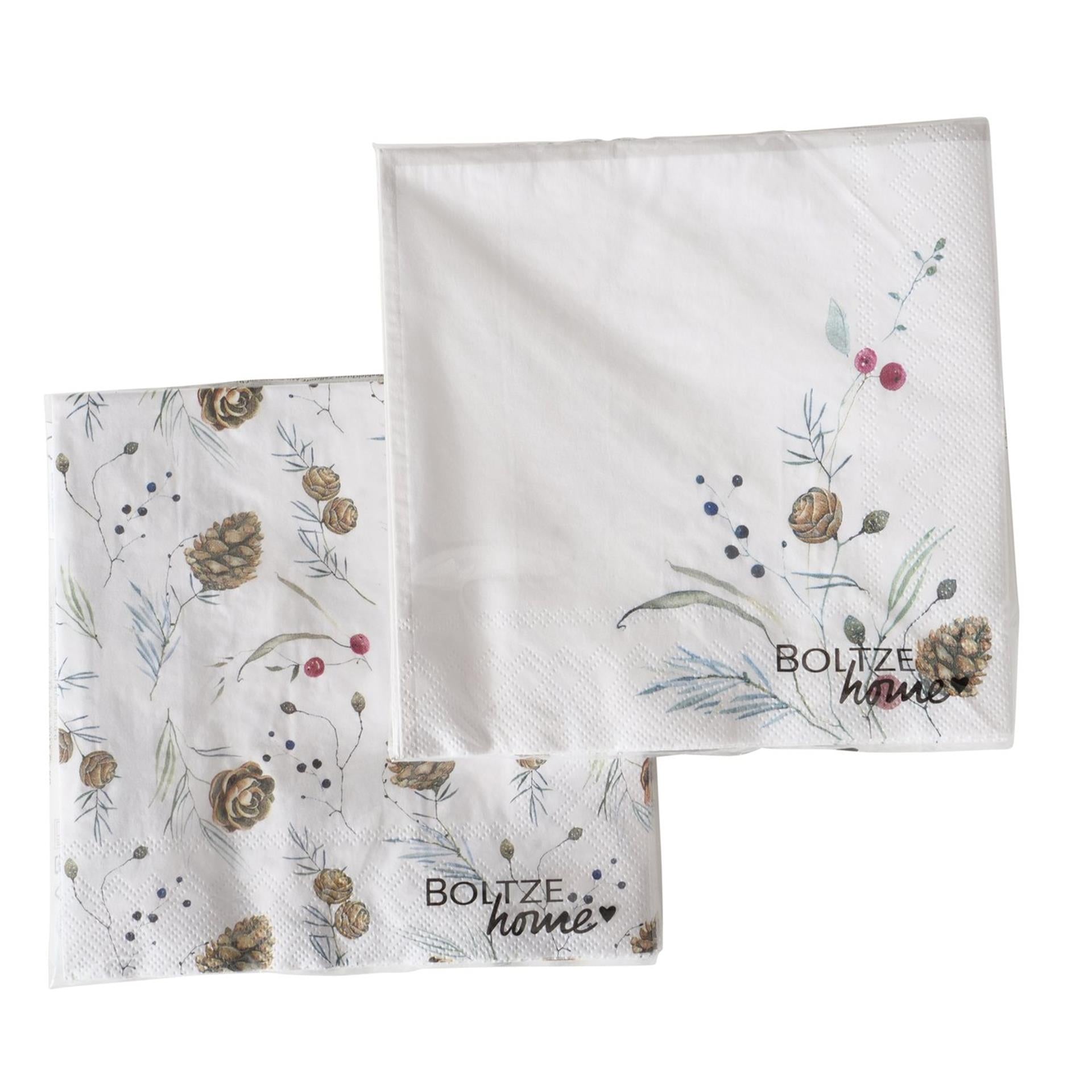 Boltze home servetten dennenappels 20 dlg.