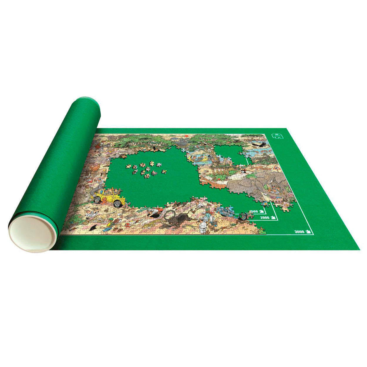 Jumbo puzzel mates puzzel rolmat 1500 - 3000st.