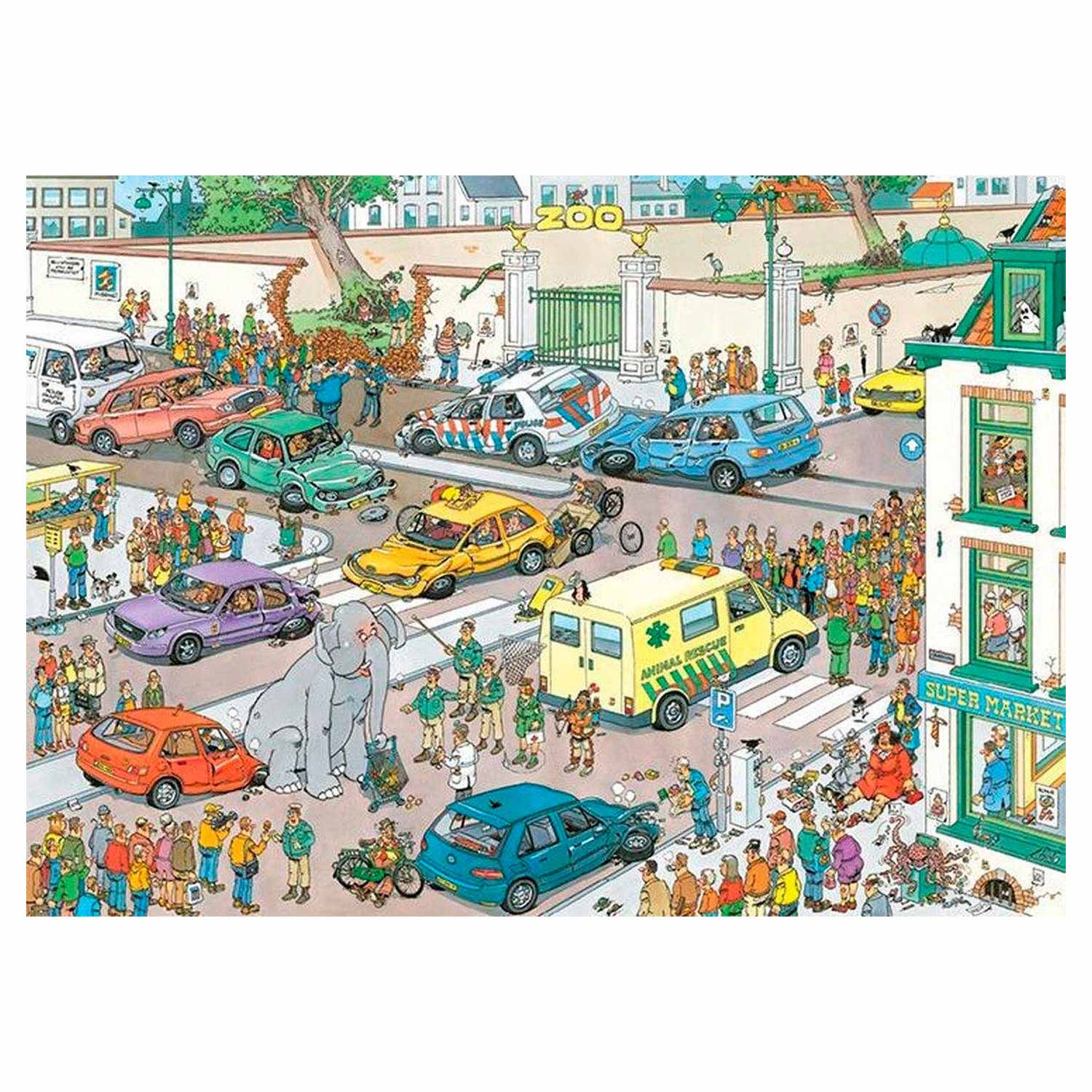 Jumbo jan van haasteren legpuzzel - gaat winkelen, 1000st.