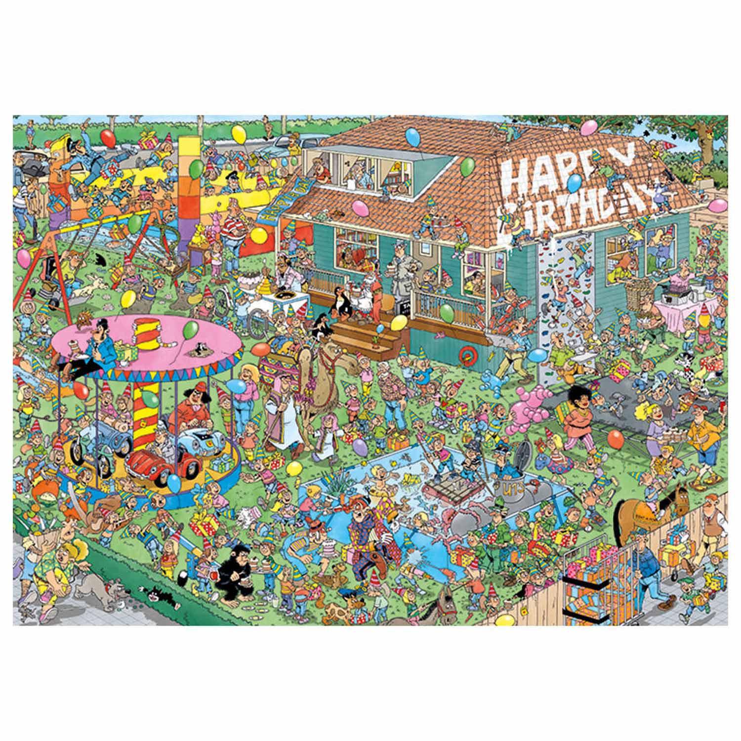 Jan van haasteren legpuzzel - verjaardagsfeestje, 1000ste.