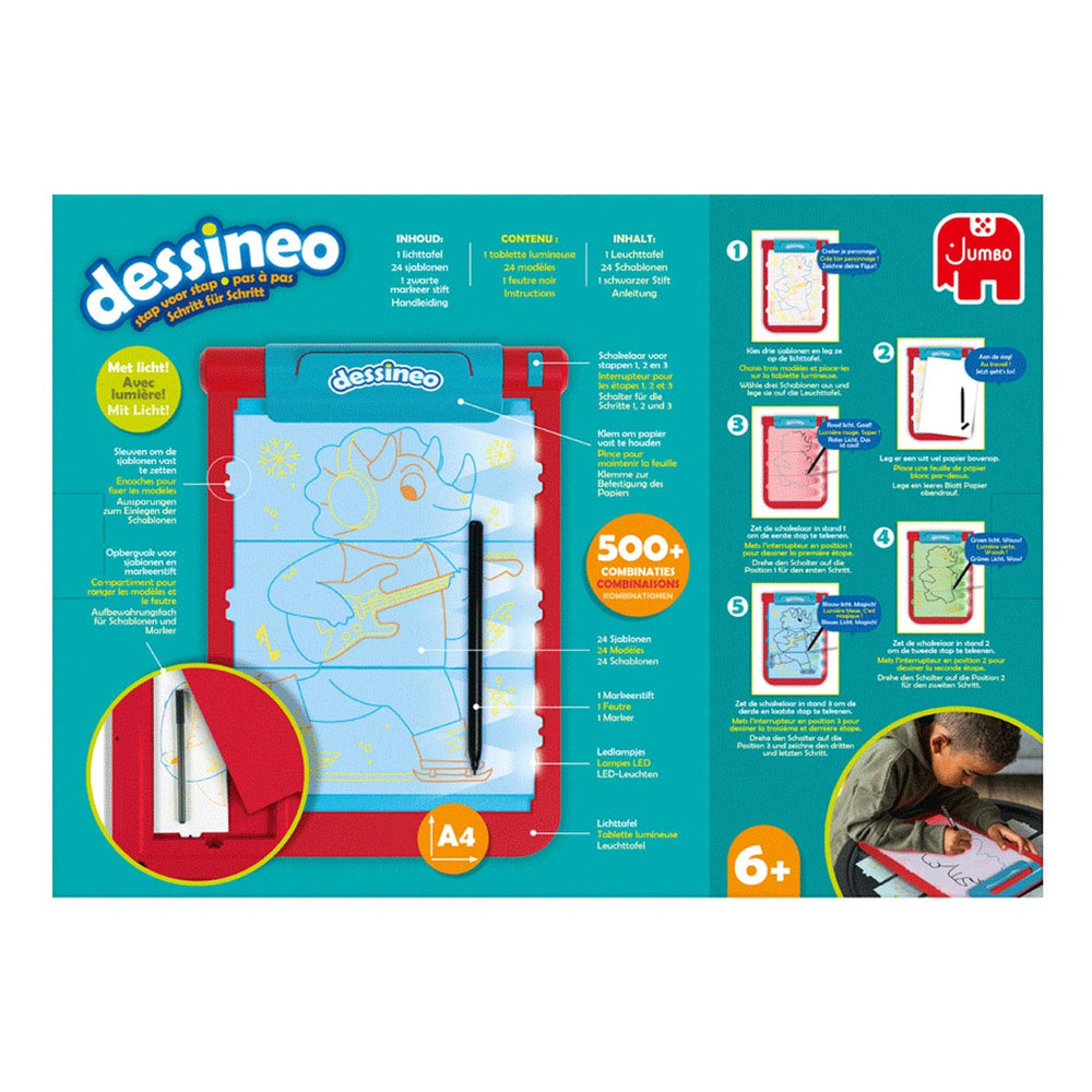 Jumbo Dessineo Karakters Stap voor Stap Tekenbord