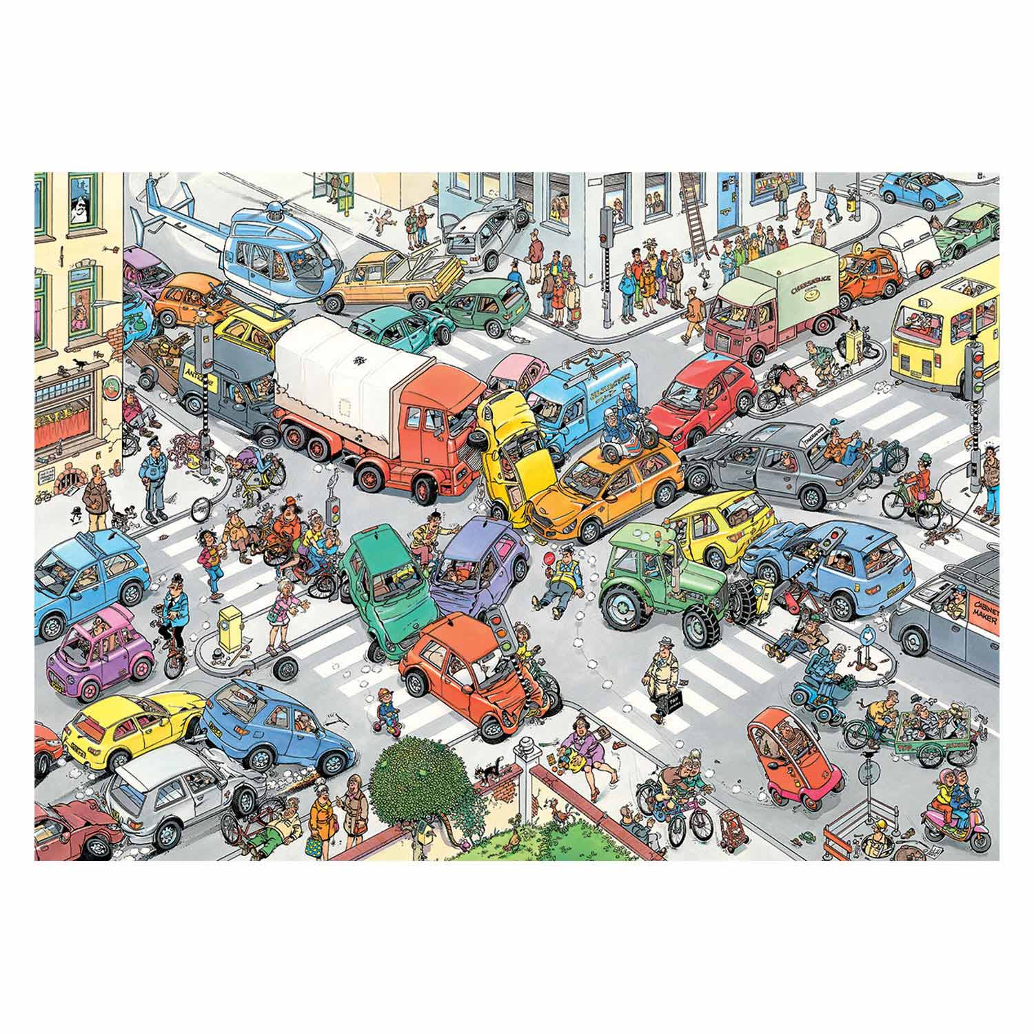 Jan van Haasteren Legpuzzel Verkeerchaos, 2x1000st.