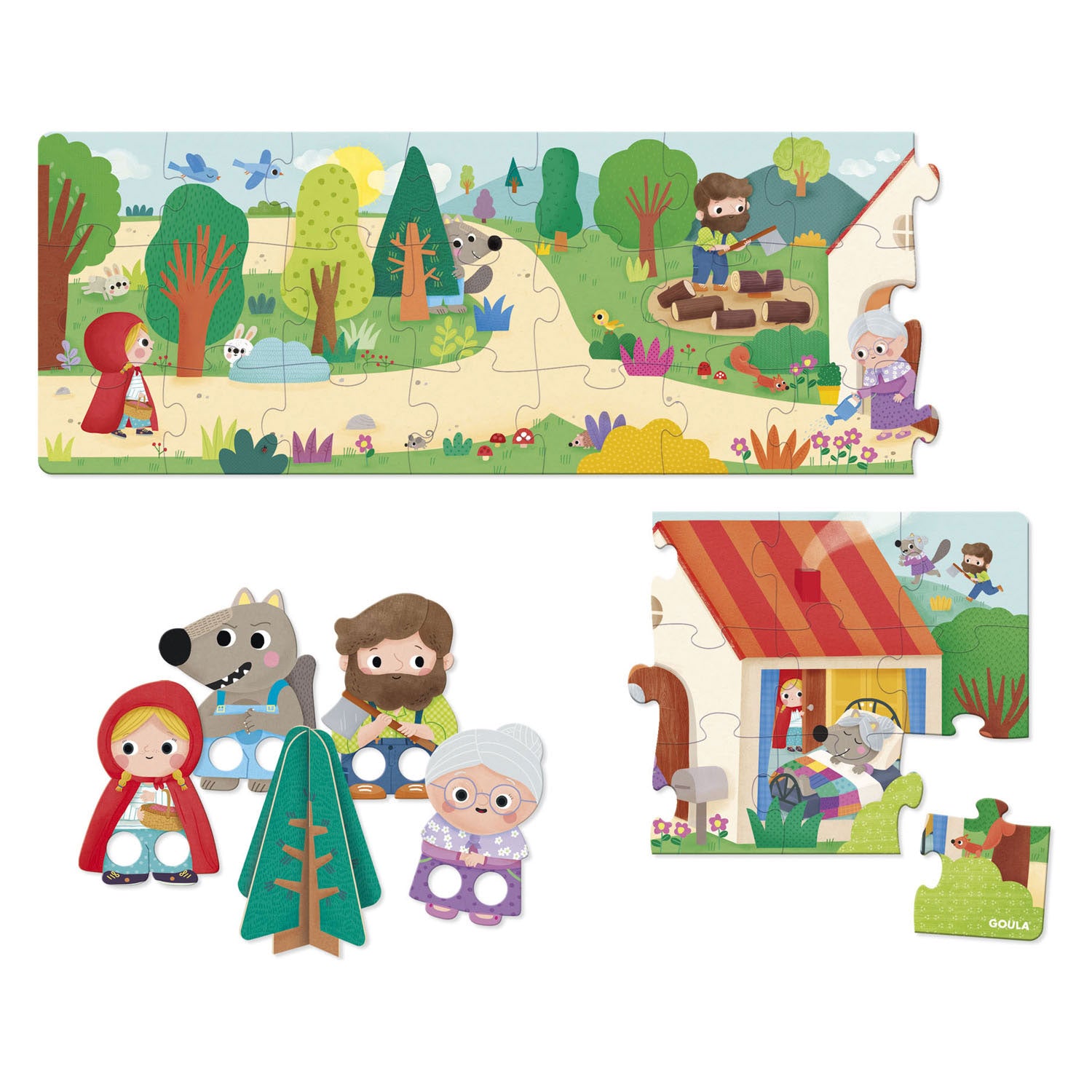 Jumbo goula legpuzzel xxl roodkapje, 30st.