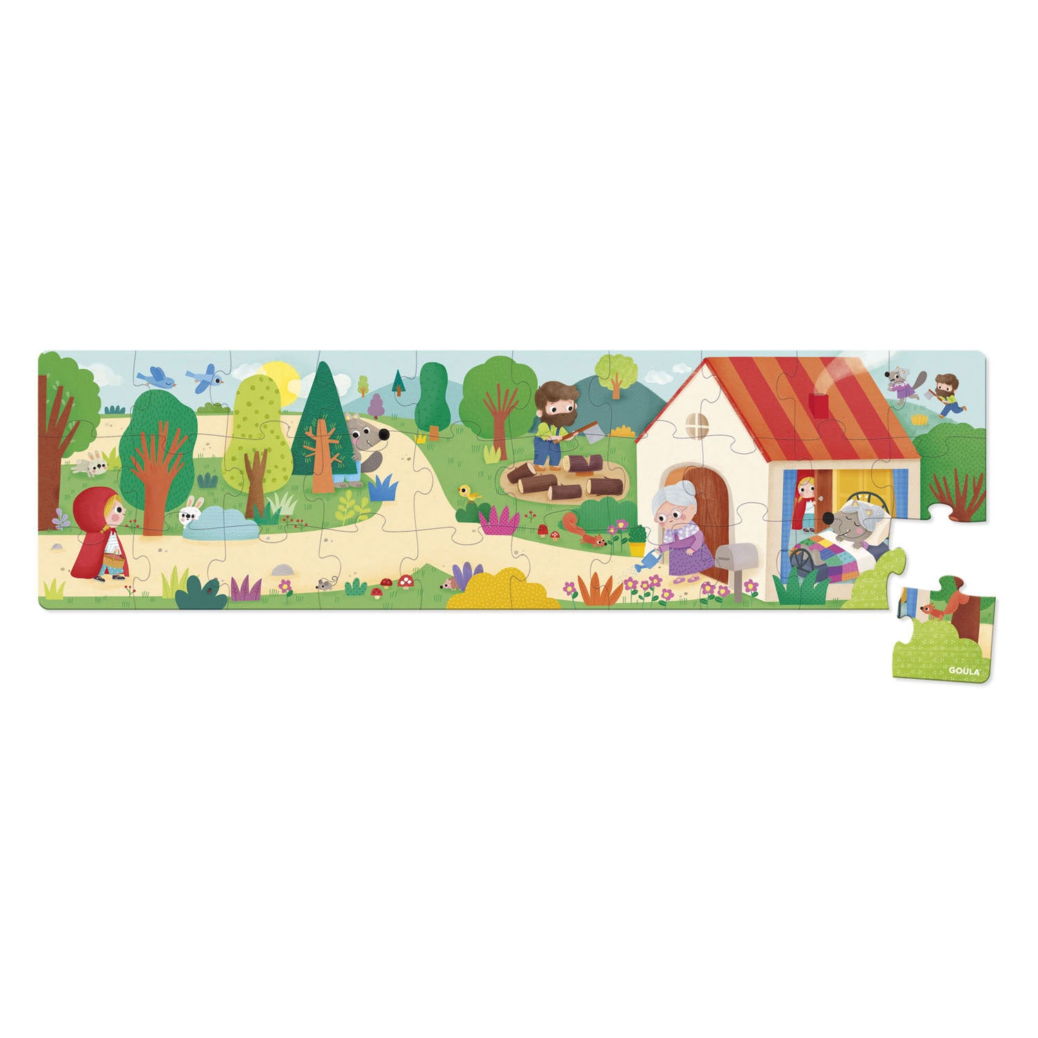 Jumbo goula legpuzzel xxl roodkapje, 30st.